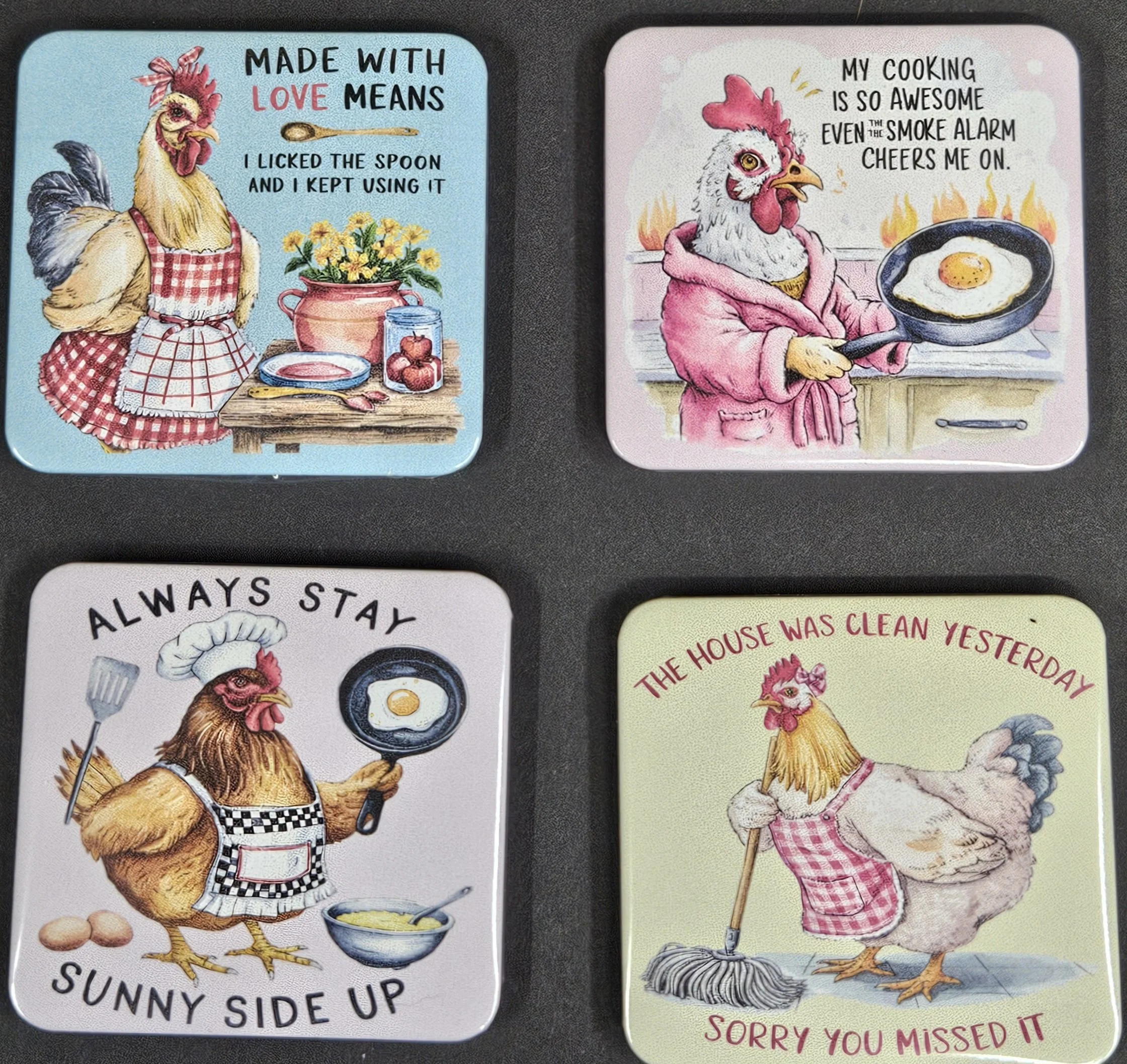 Set Of Four Refrigerator Magnets