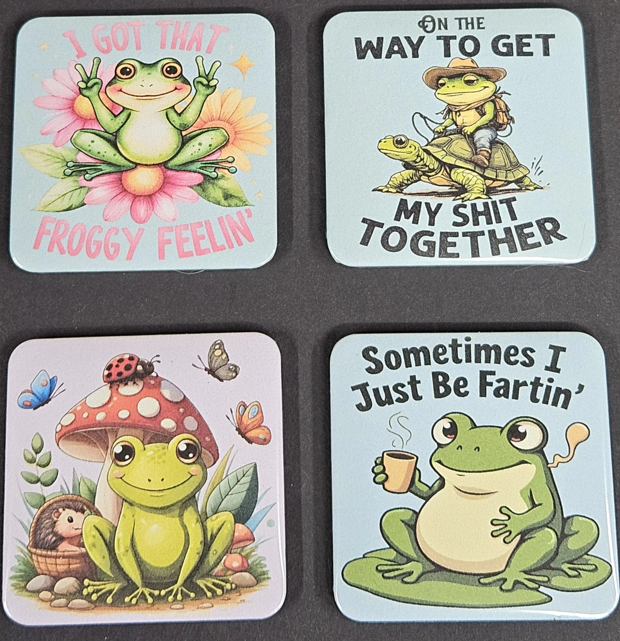 Set Of Four Refrigerator Magnets