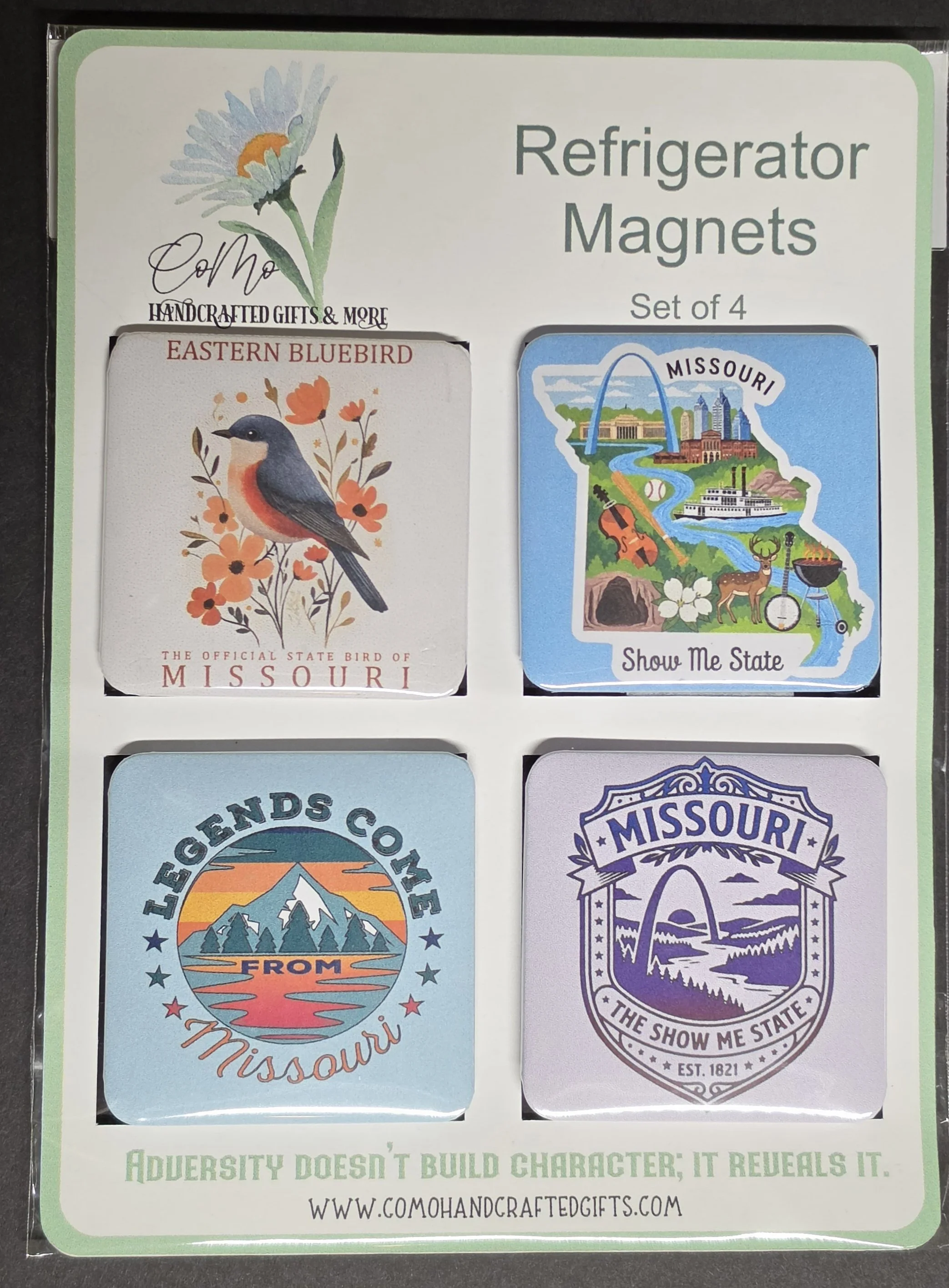 Set Of Four Refrigerator Magnets