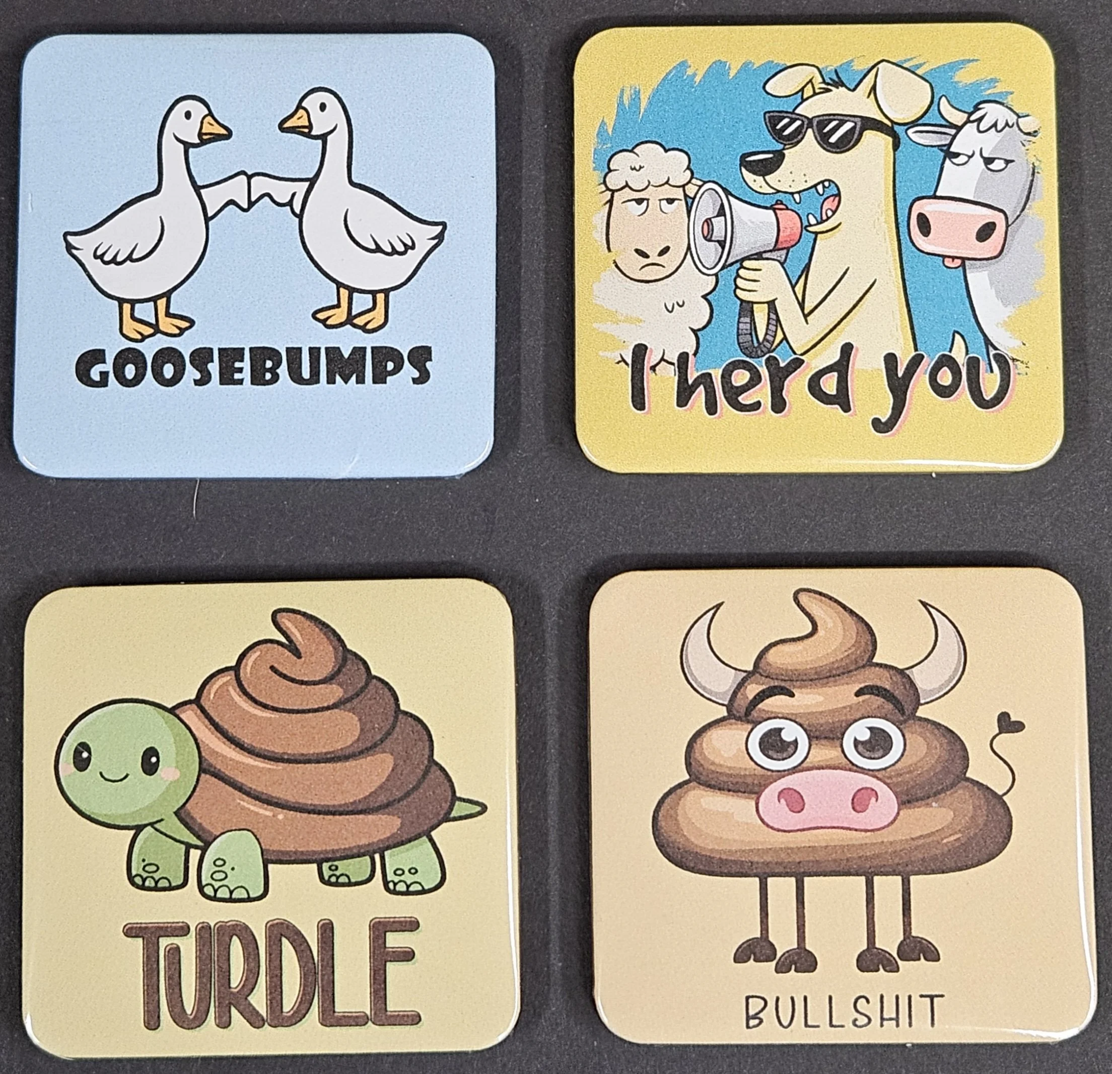 Set Of Four Refrigerator Magnets
