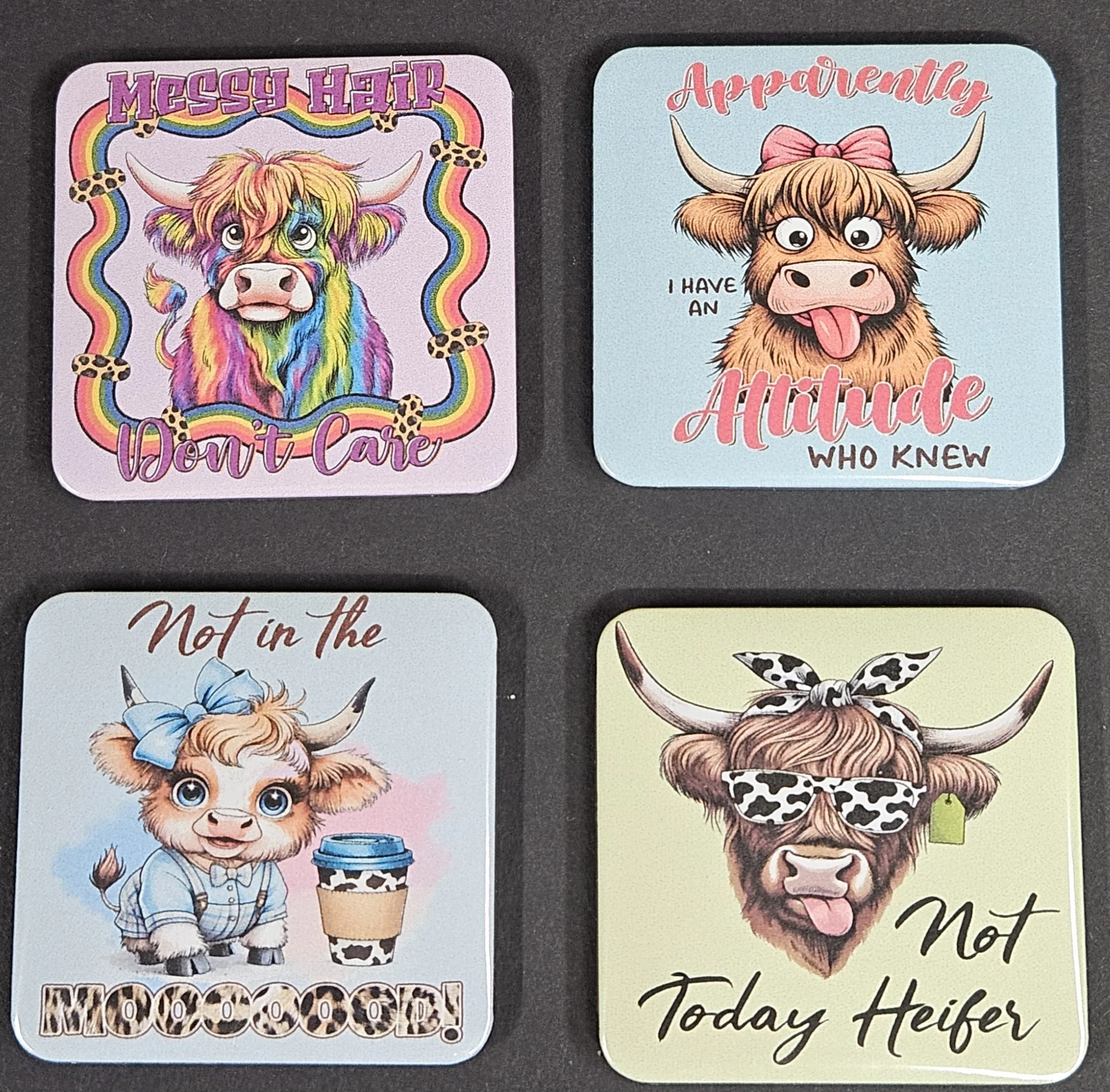 Set Of Four Refrigerator Magnets