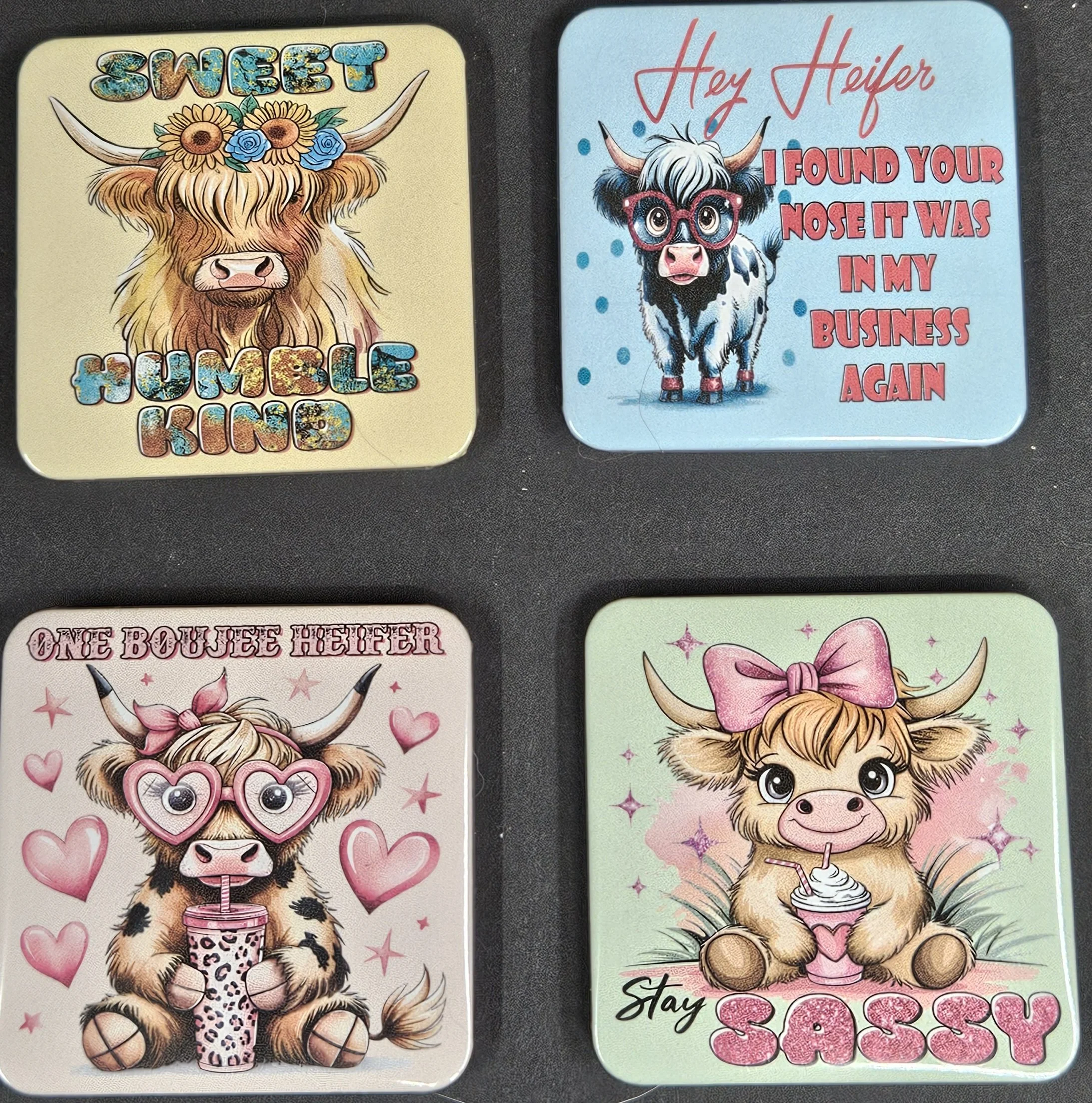 Set Of Four Refrigerator Magnets