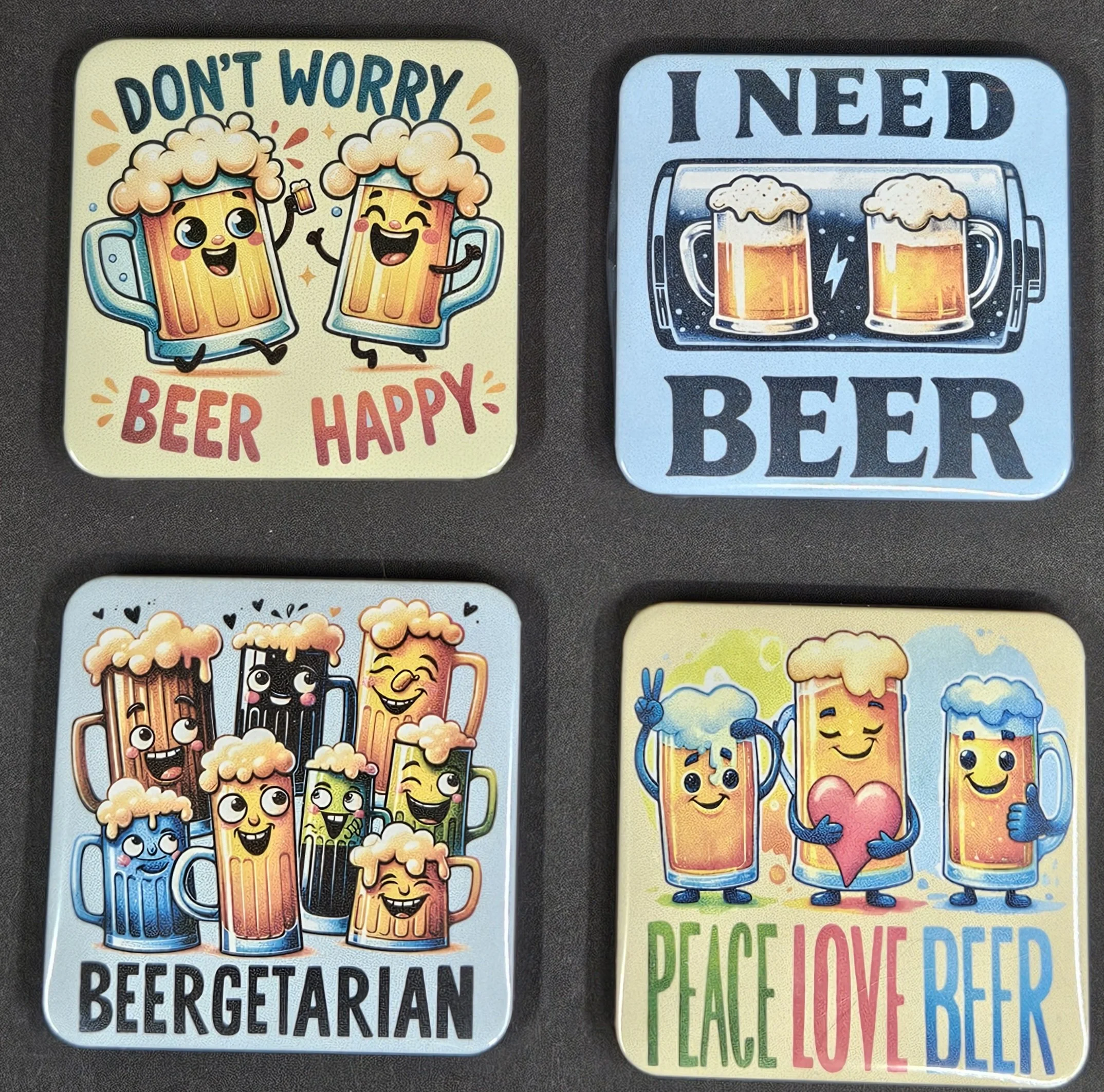 Set Of Four Refrigerator Magnets