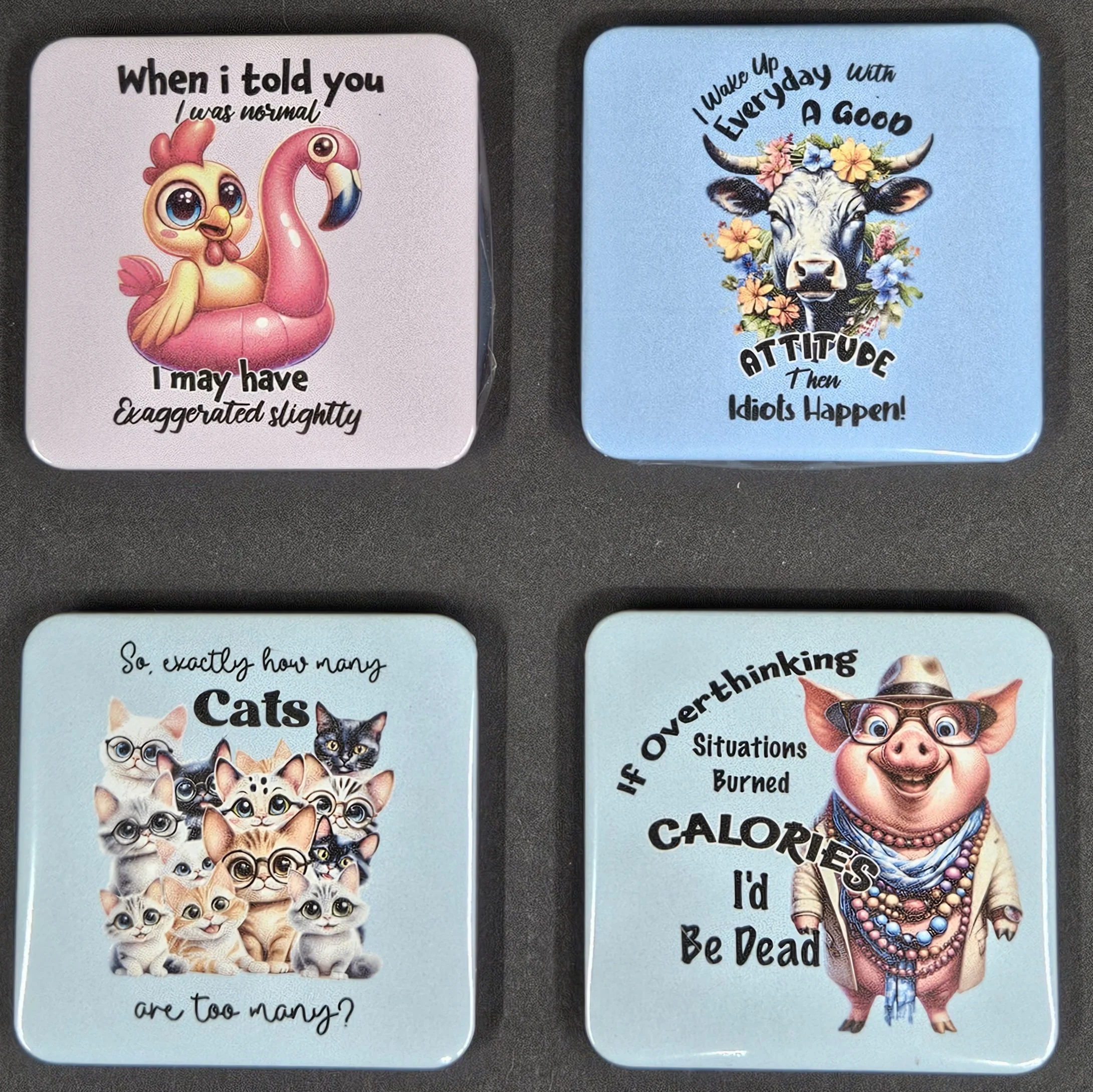 Set Of Four Refrigerator Magnets