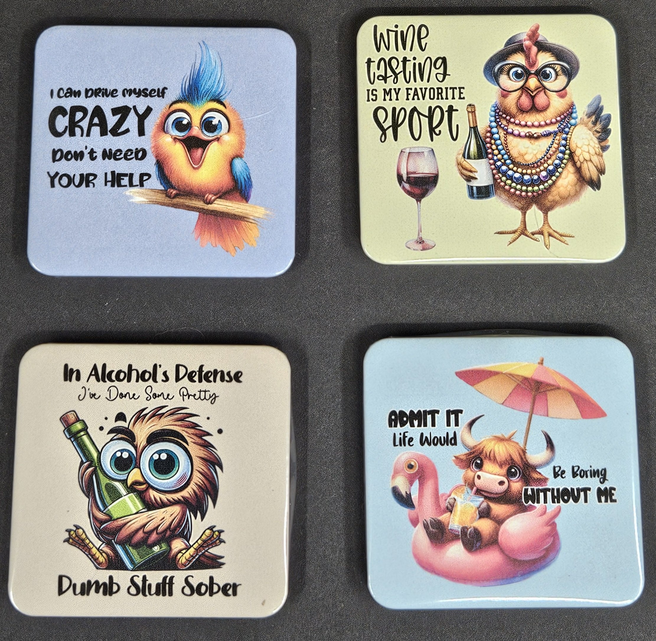 Set Of Four Refrigerator Magnets