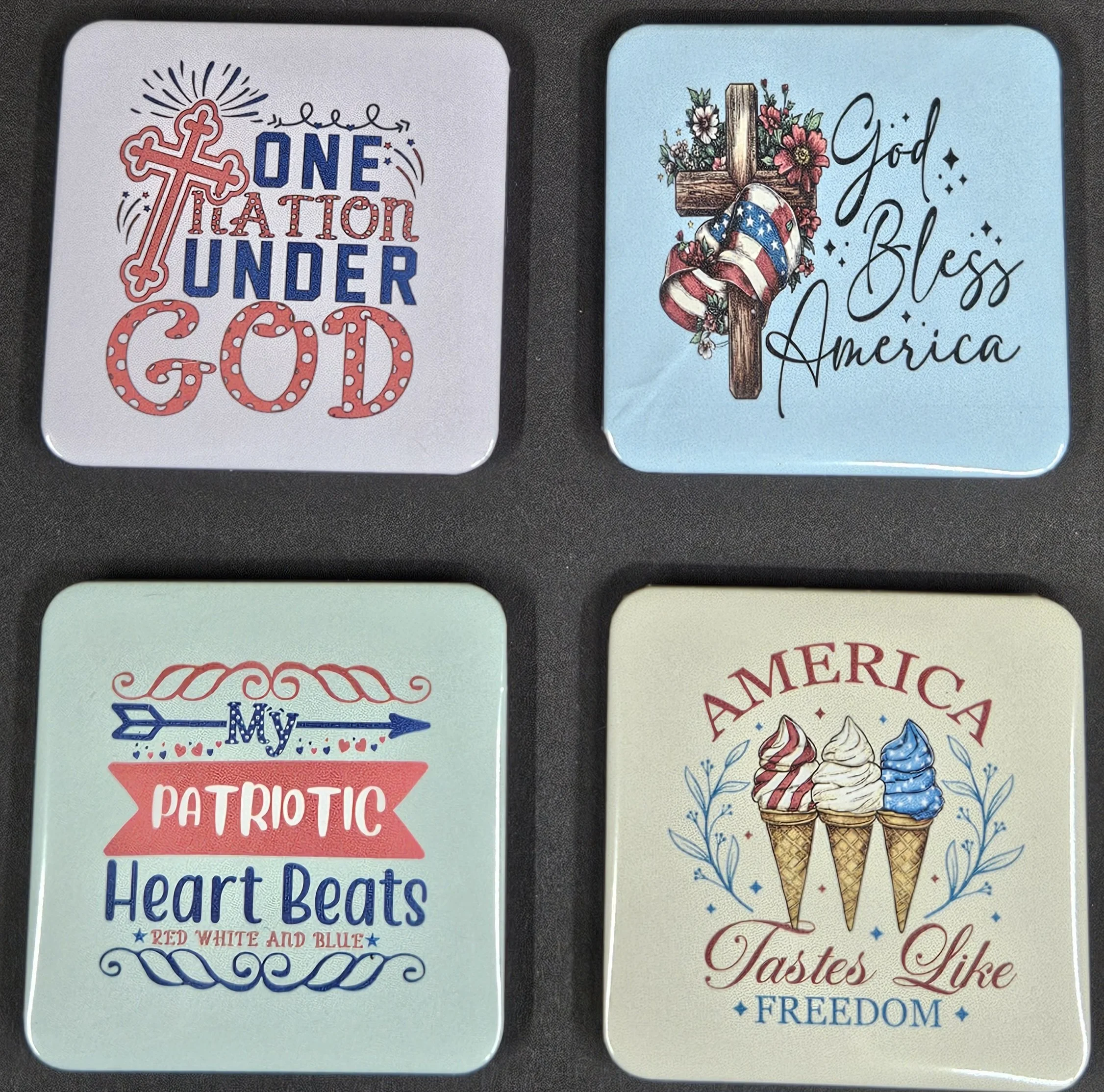 Set Of Four Refrigerator Magnets