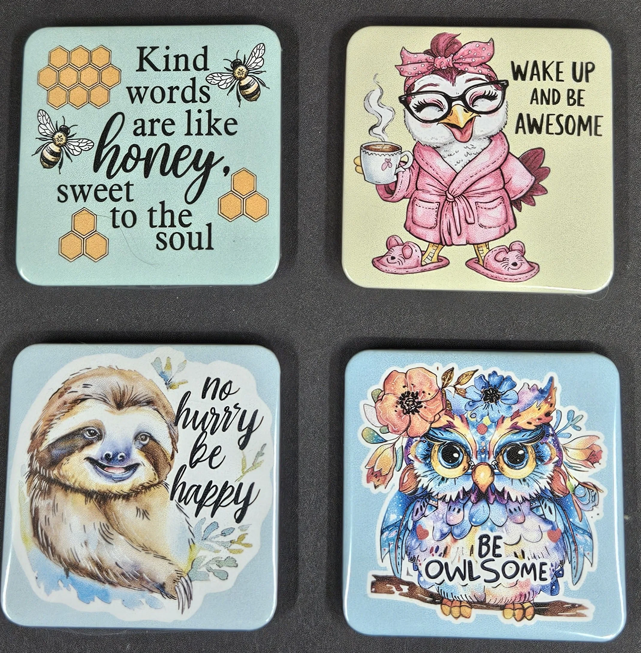 Set Of Four Refrigerator Magnets