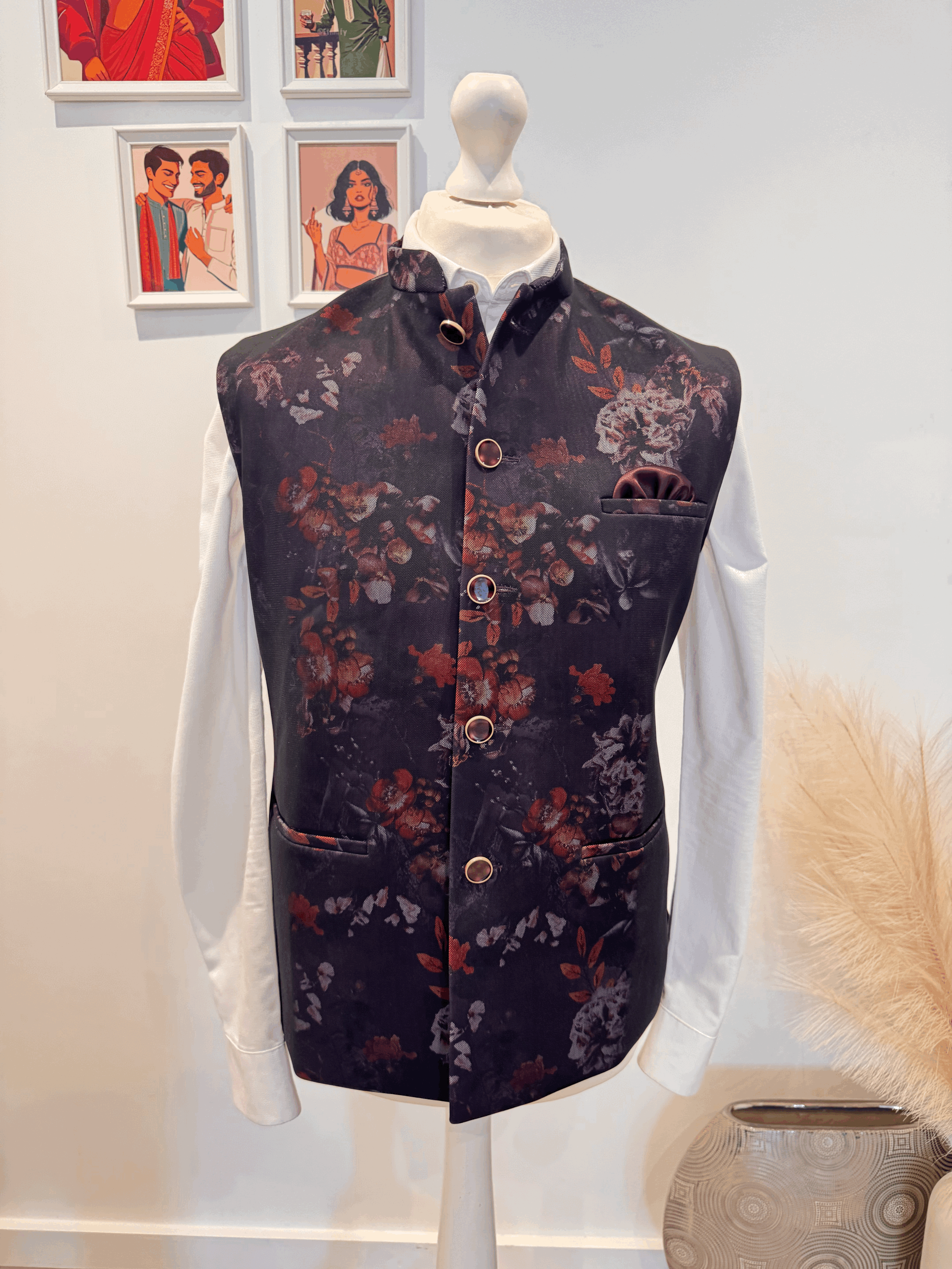 Shadow Floral Waistcoat [S/38]