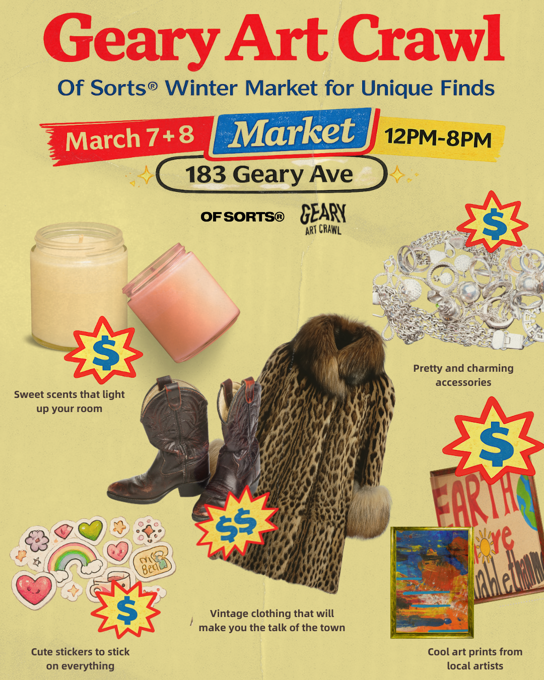 Winter Market w Geary Art Crawl