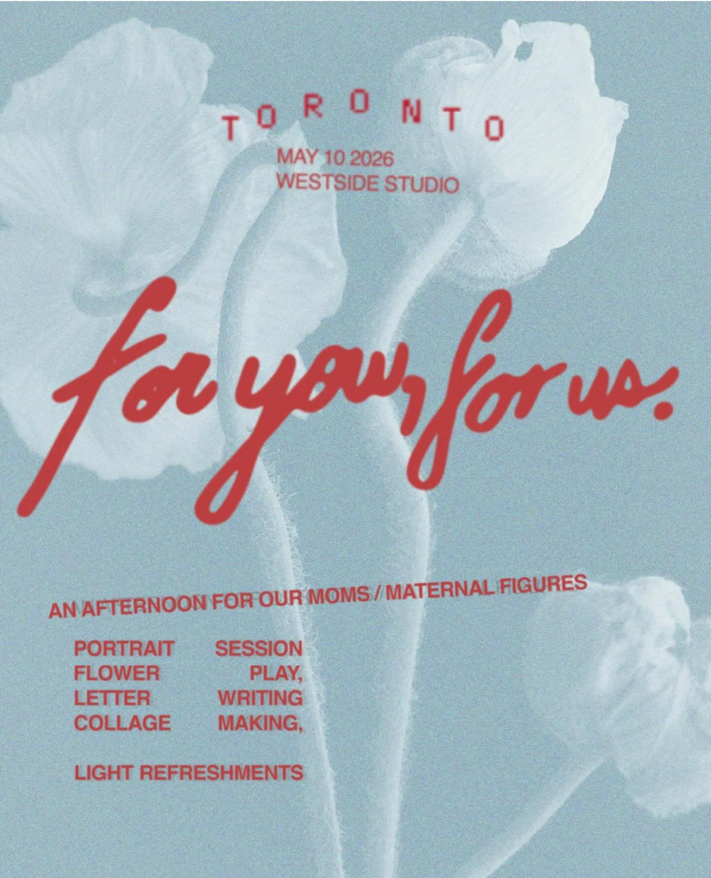 Spoil your mom with us🌹 Limited spots available, and open to all ages. One ticket admits one mother/maternal figure and their immediate child(ren).

Your entire afternoon is planned for you on Sunday May 10th! Bring your siblings, and your Mom/mater