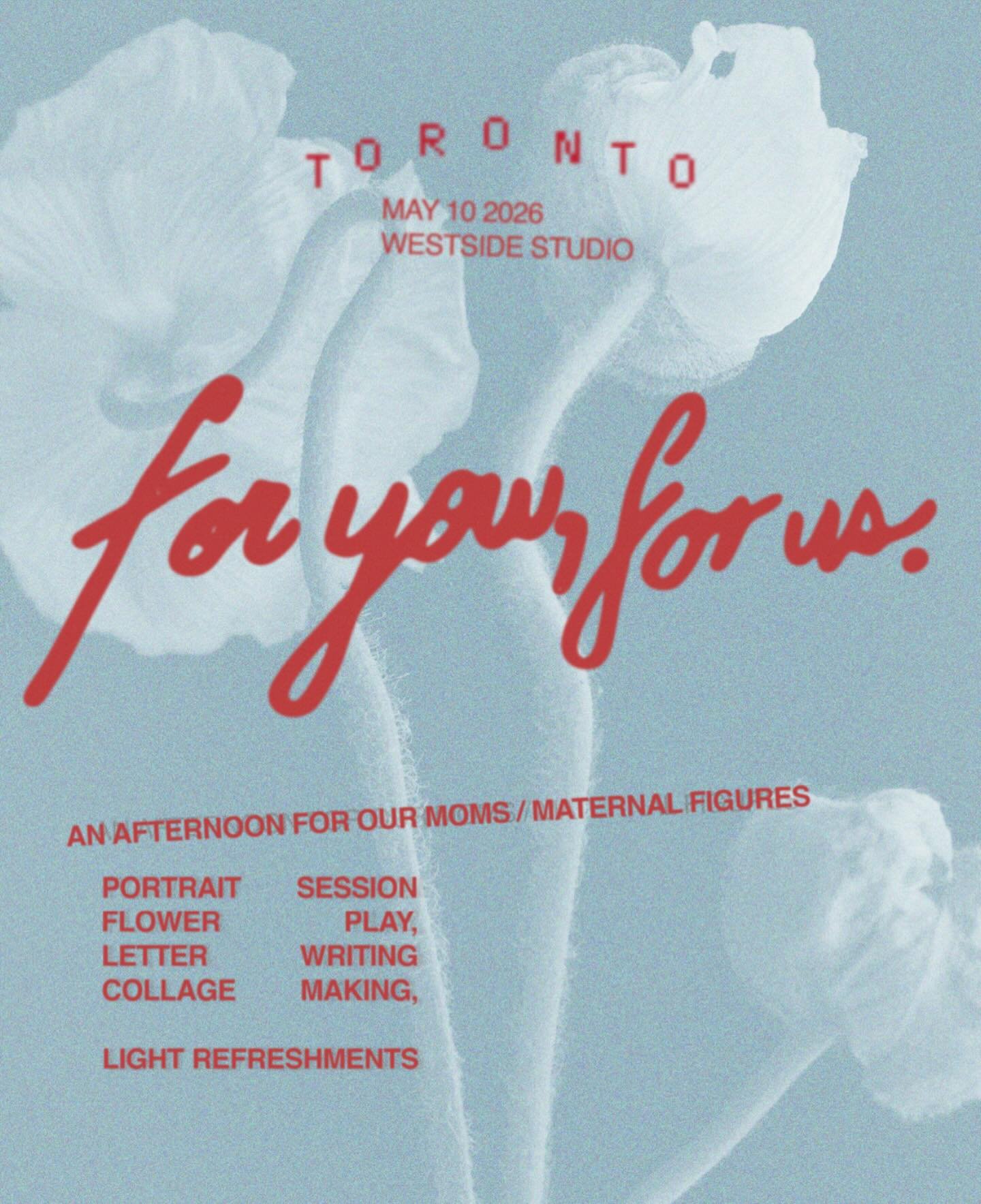 Craft, write, wine, dine, and enjoy an unforgettable family portrait session with your mom/maternal figure on Sunday May 10th. We&rsquo;re hosting a very special event with @strangephool and @teaunnagray!

We&rsquo;re inviting you to @westside_studio