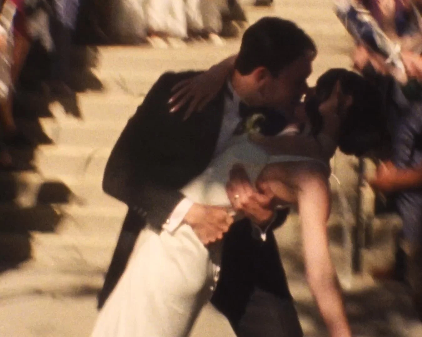 Super 8 Still of Vintage Wedding Exit