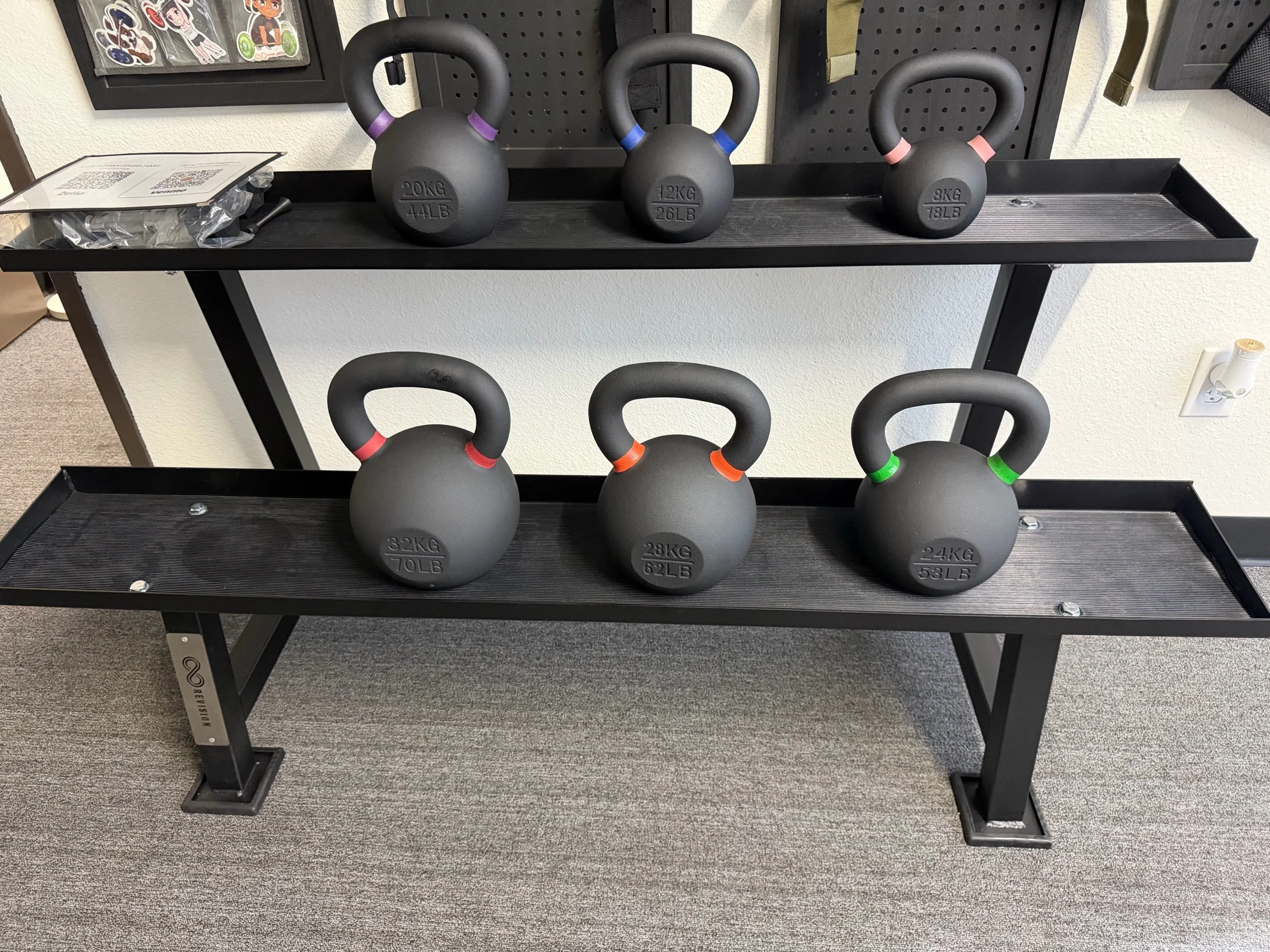 6 Piece Kettlebells Set & Storage Rack