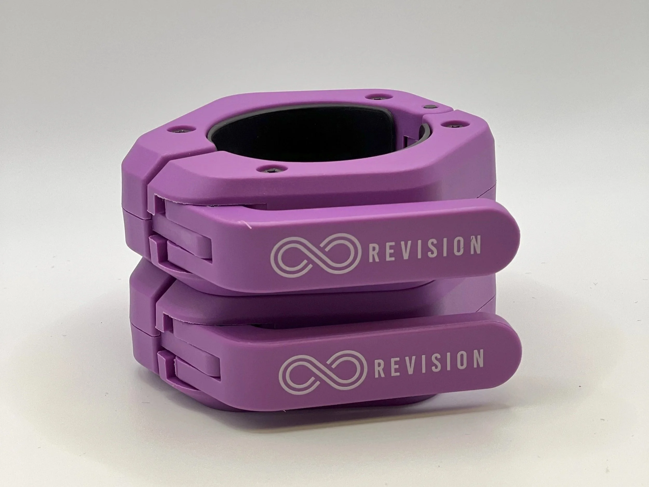 Revision magnetic purple barbell collars clips pair
