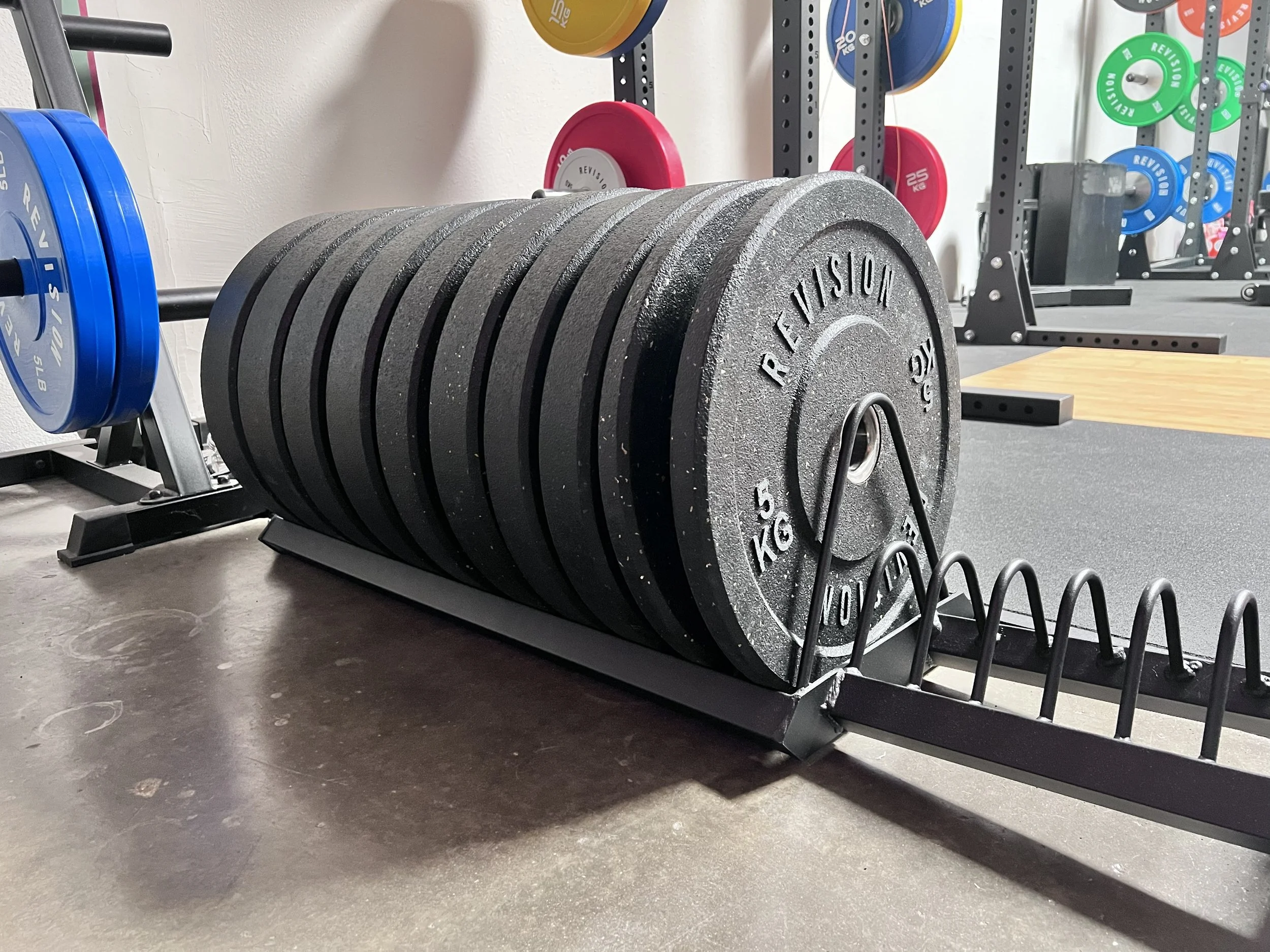 Revision Barbells Color Rubber Crumb Training 150KG Olympic Bumper Plates Set