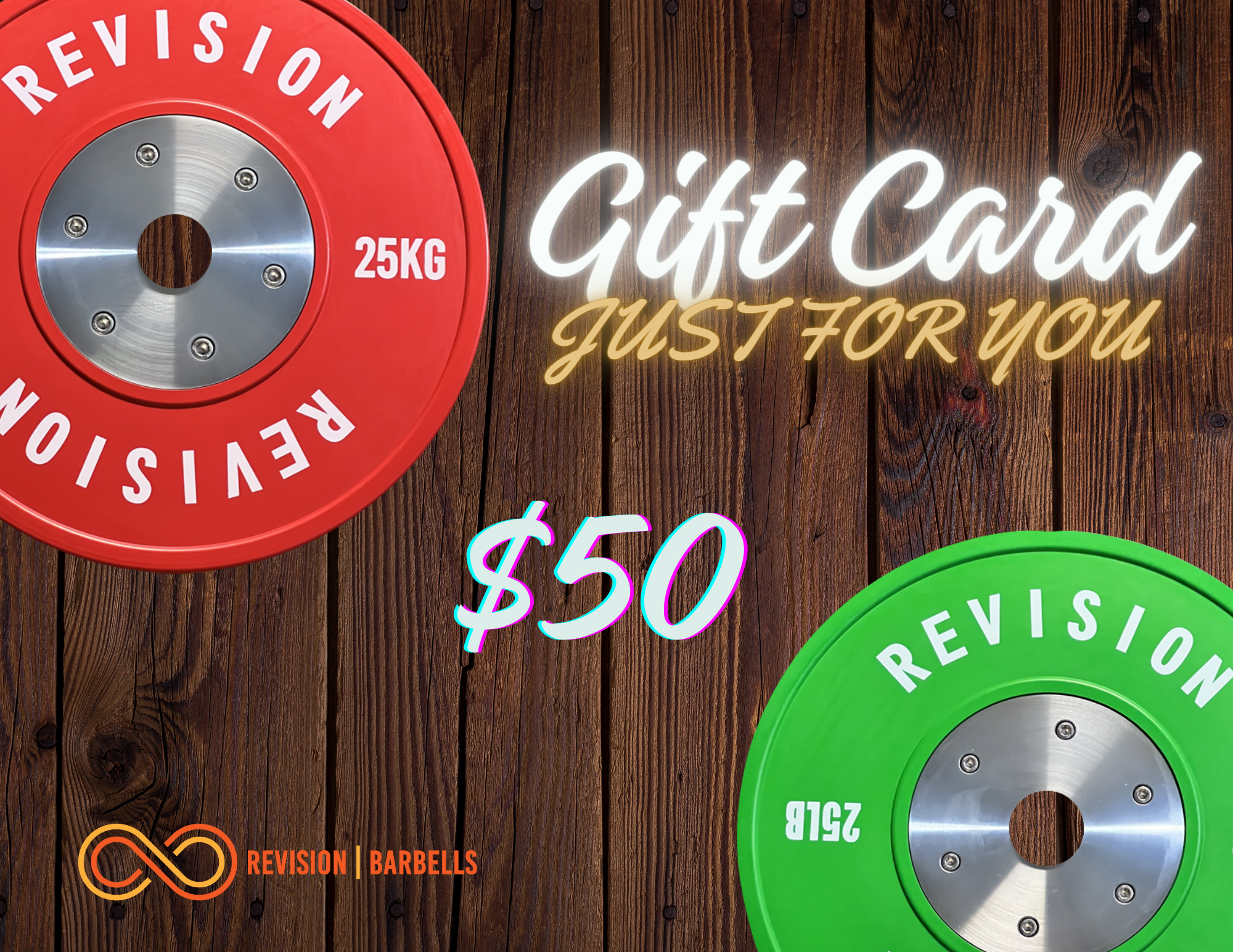 Revision Barbells $50 Gift Card