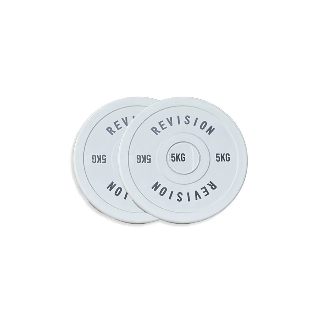 Revision Barbells Rubber Coated Friction Kilogram Color Change Weight Plates 5KG