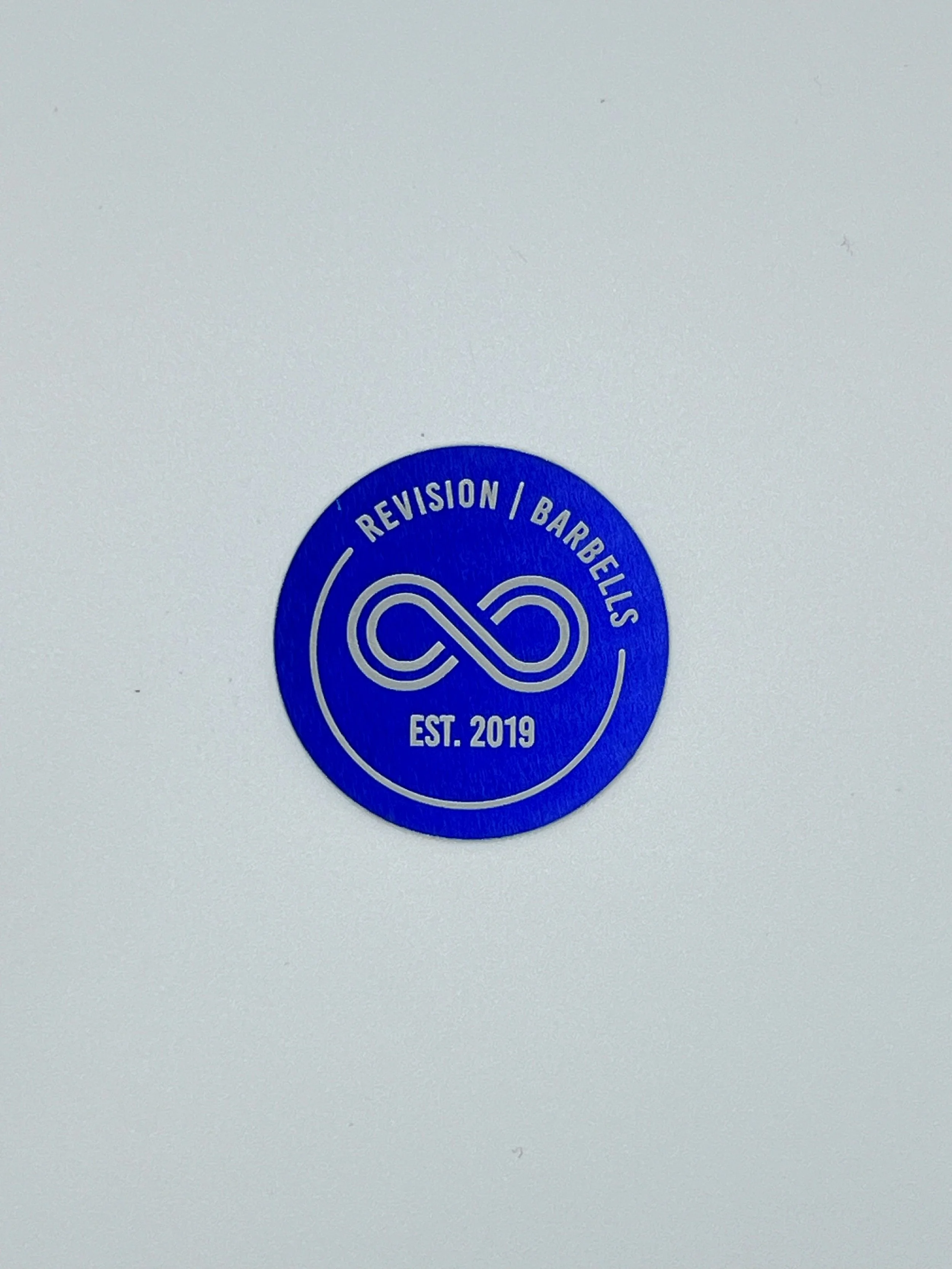 Revision Custom Blue Barbell End Caps