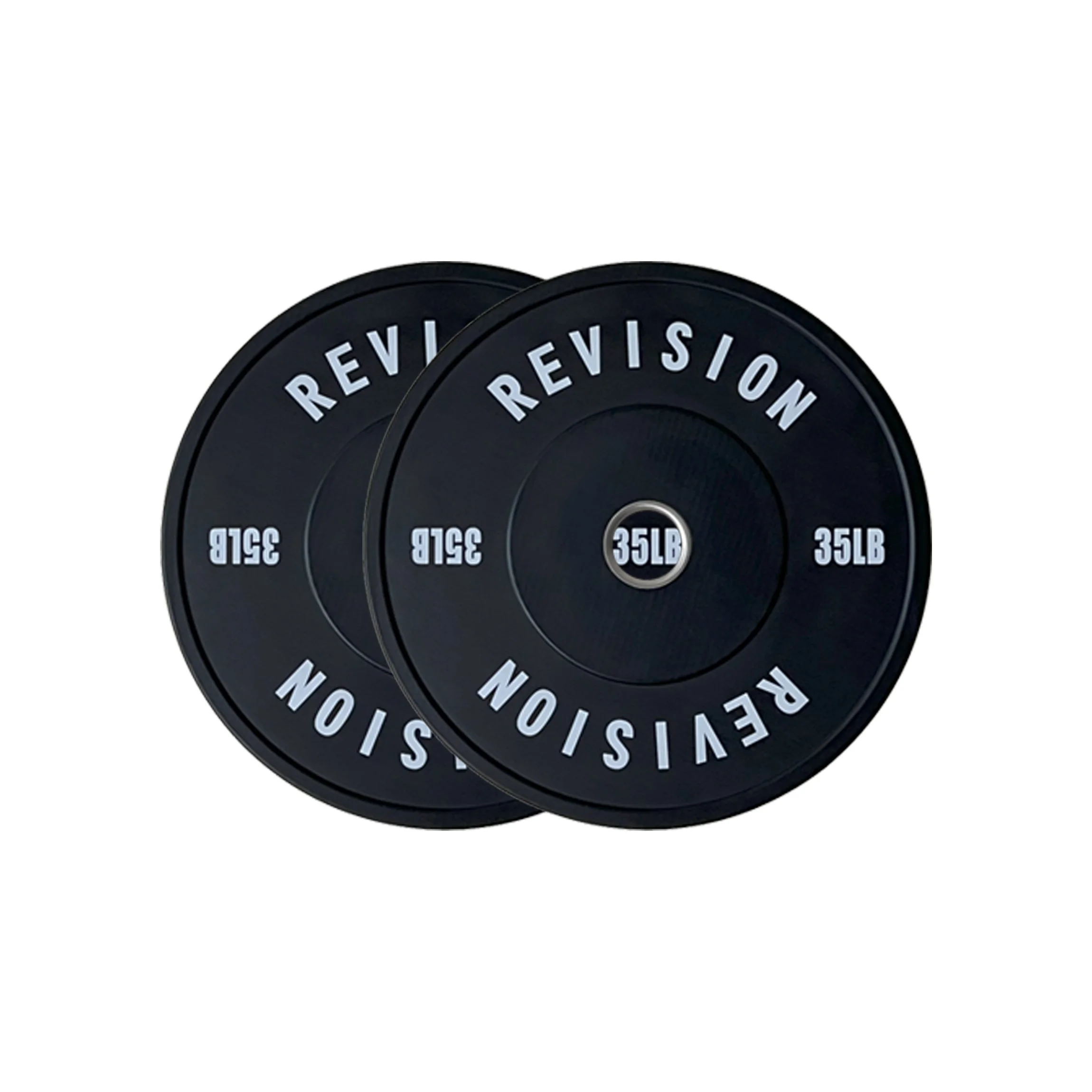 Revision Black Rubber 35lb Pound Bumper Plates