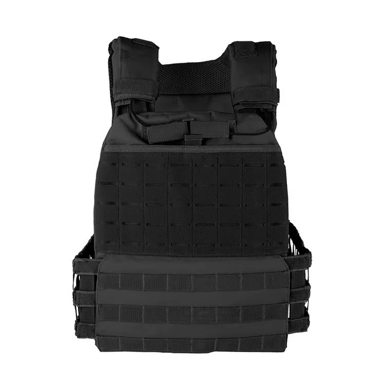 Black Tactical Weight Workout Vest