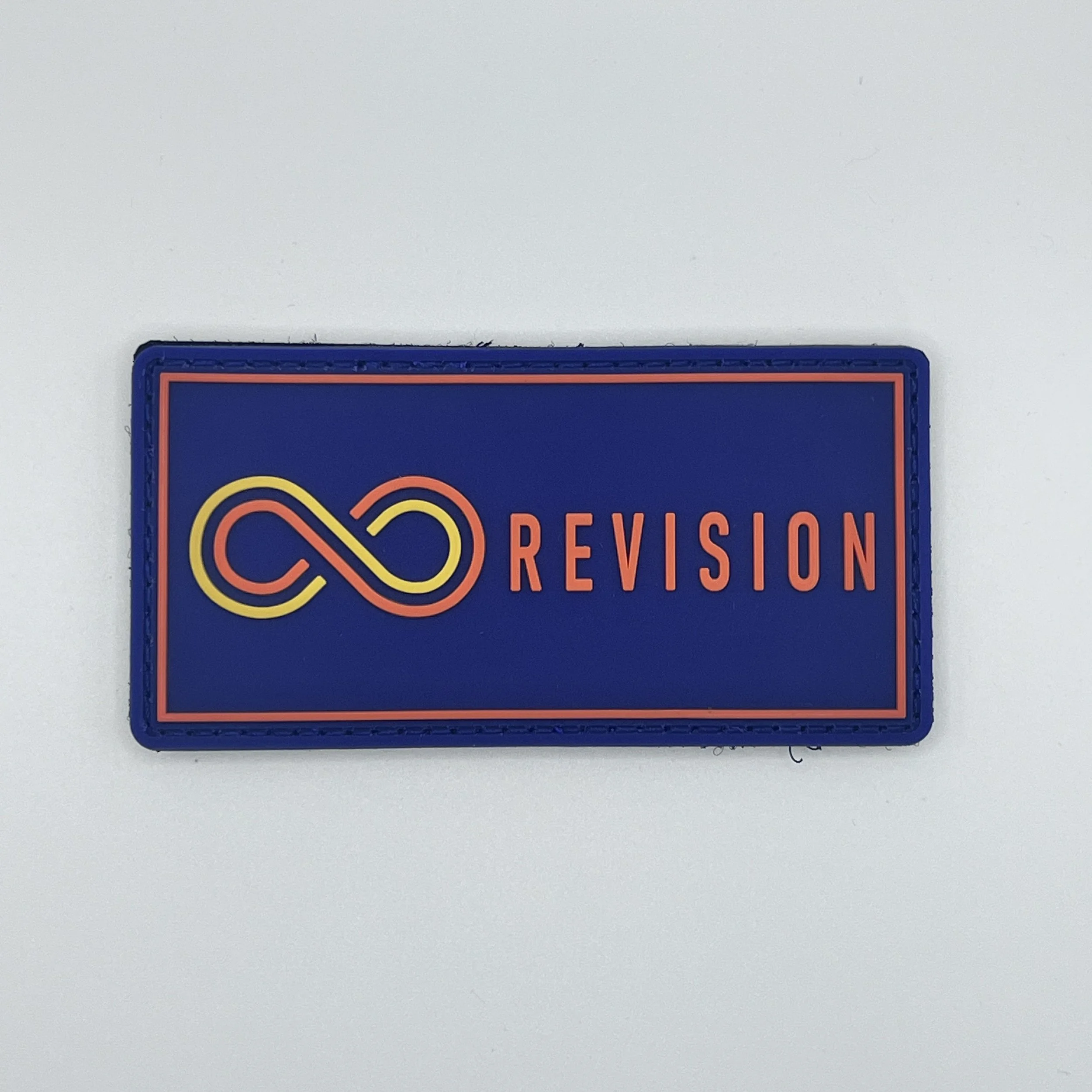 Revision Blue Rectangle Vest Patch