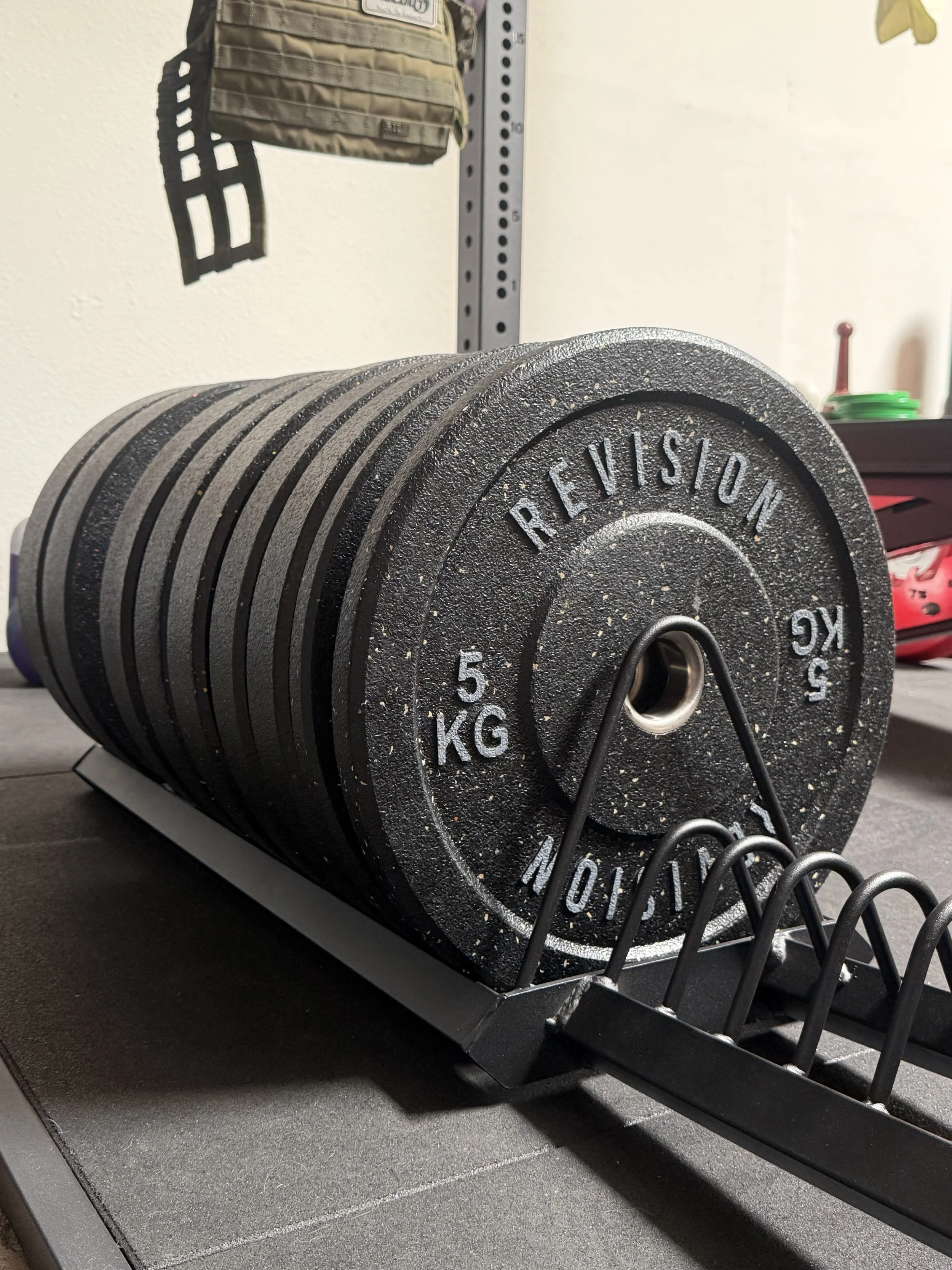 Revision Barbells Color Rubber Crumb Training 150KG Olympic Bumper Plates Set