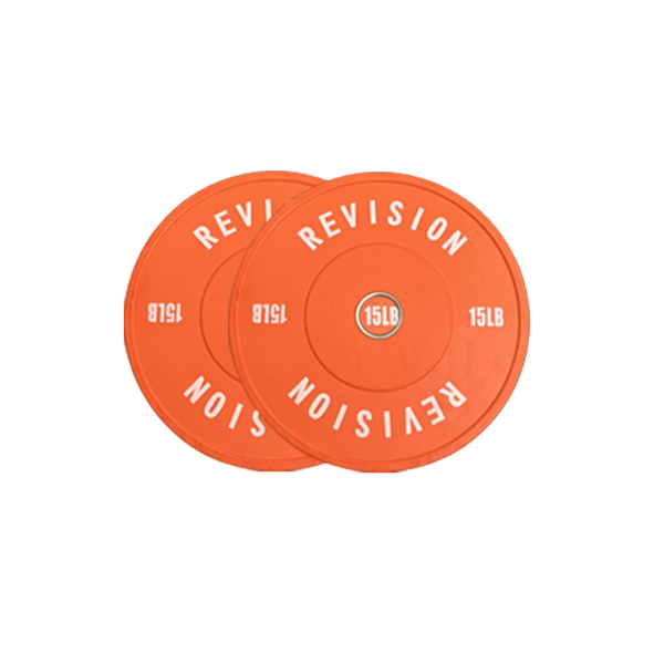 Revision Color Rubber 15lb Pound Bumper Plates