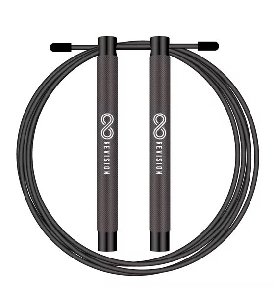 Revision Black Aluminum Speed Jump Rope