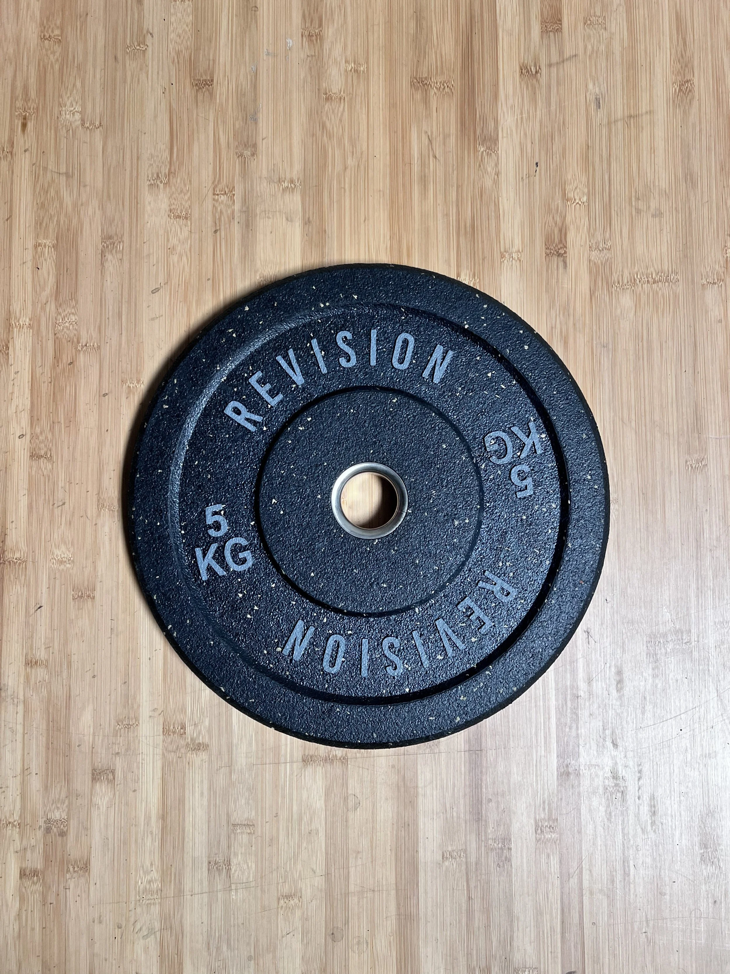 Revision Barbells Color Rubber Crumb Training 5KG Olympic Bumper Plates Pair