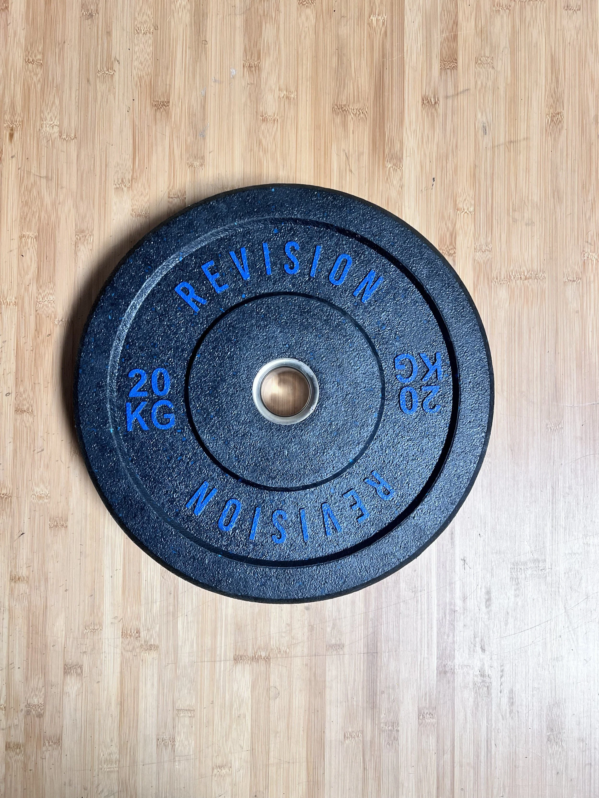 Revision Barbells Color Rubber Crumb Training 20KG Olympic Bumper Plates Pair