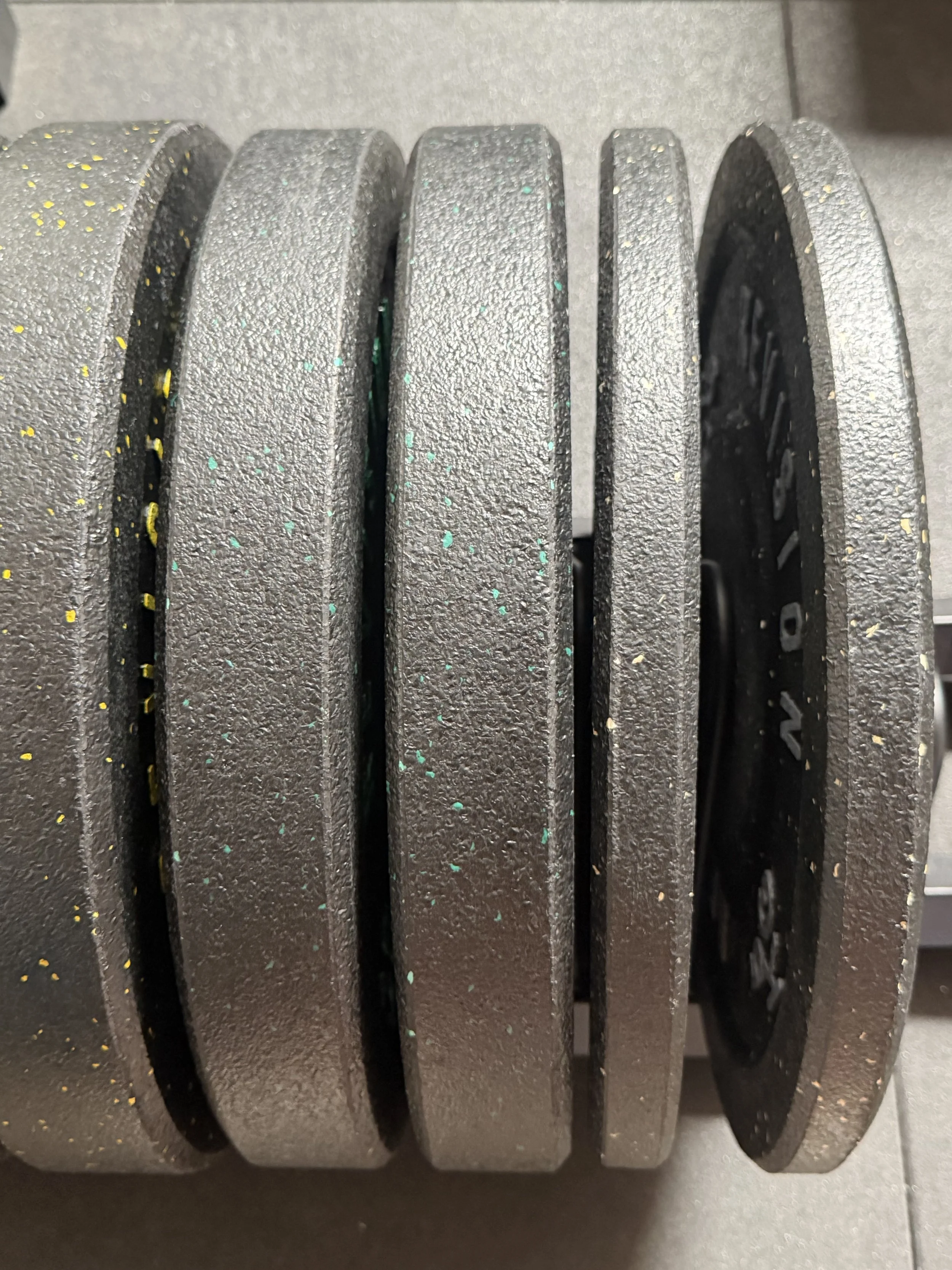 Revision Barbells Color Rubber Crumb Training 150KG Olympic Bumper Plates Set
