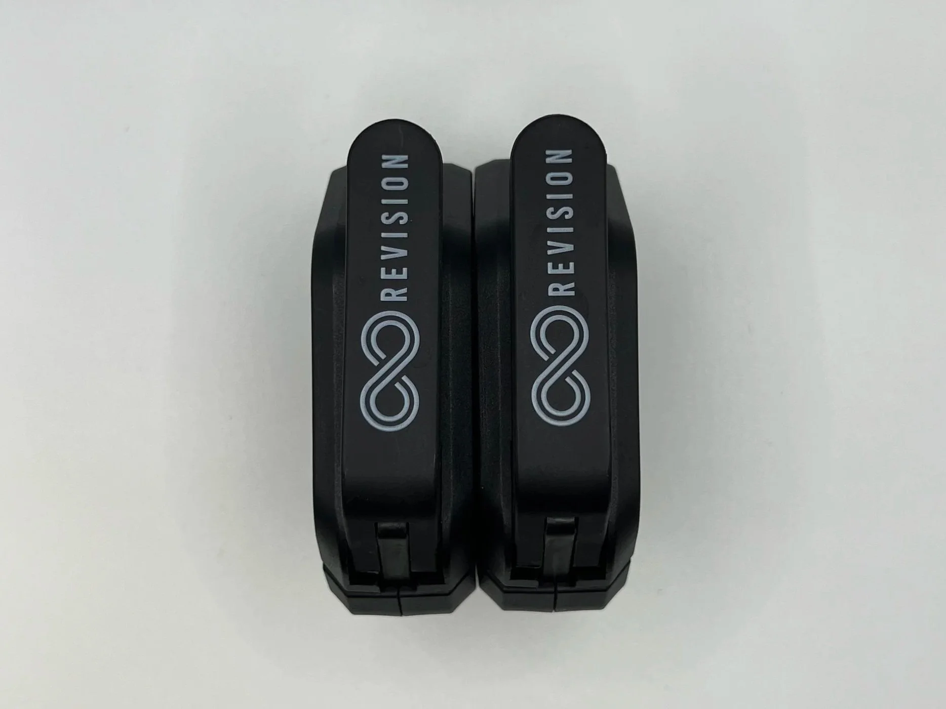 Revision magnetic black barbell collars clips pair