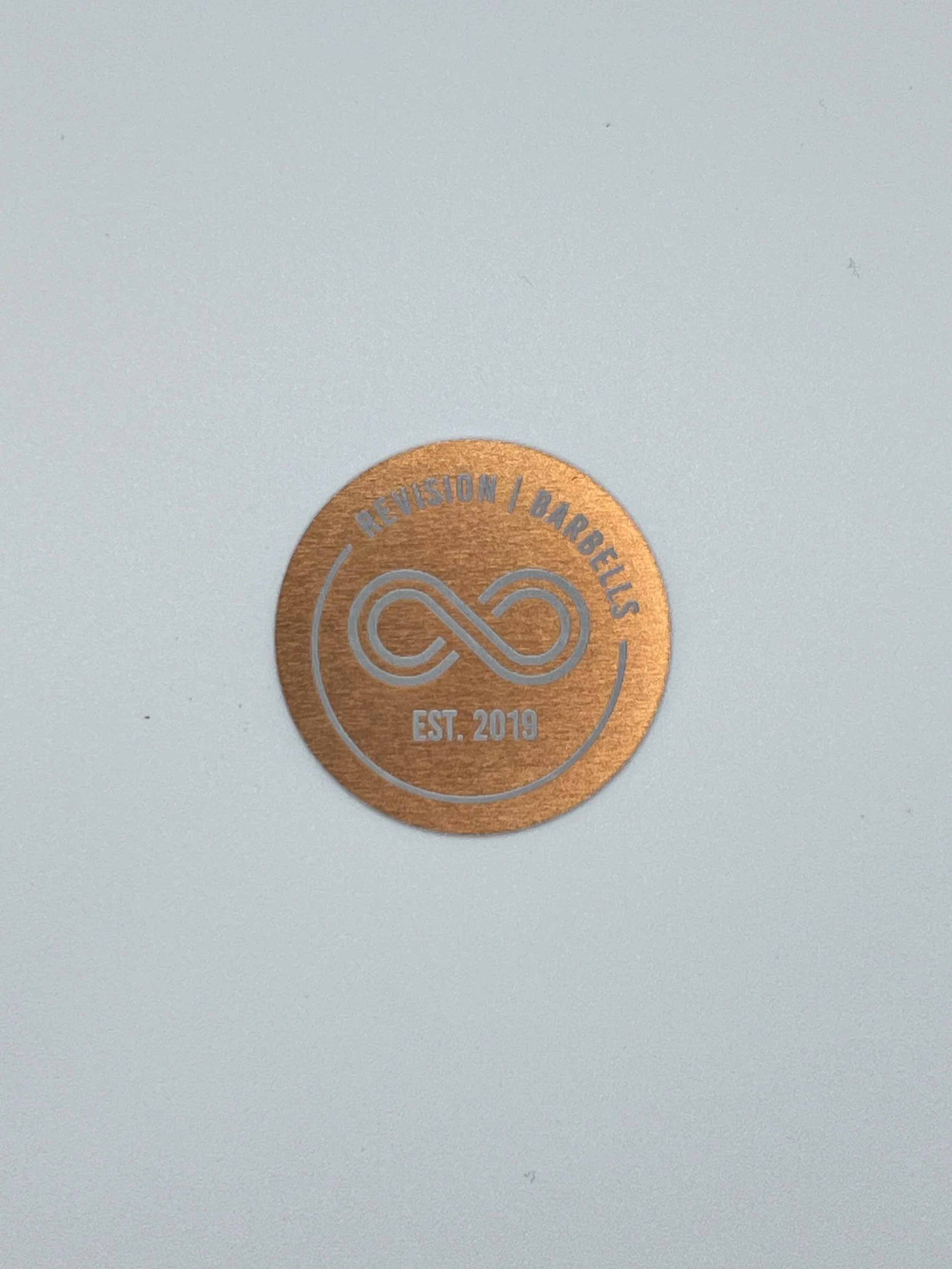 Revision Custom Orange Barbell End Caps