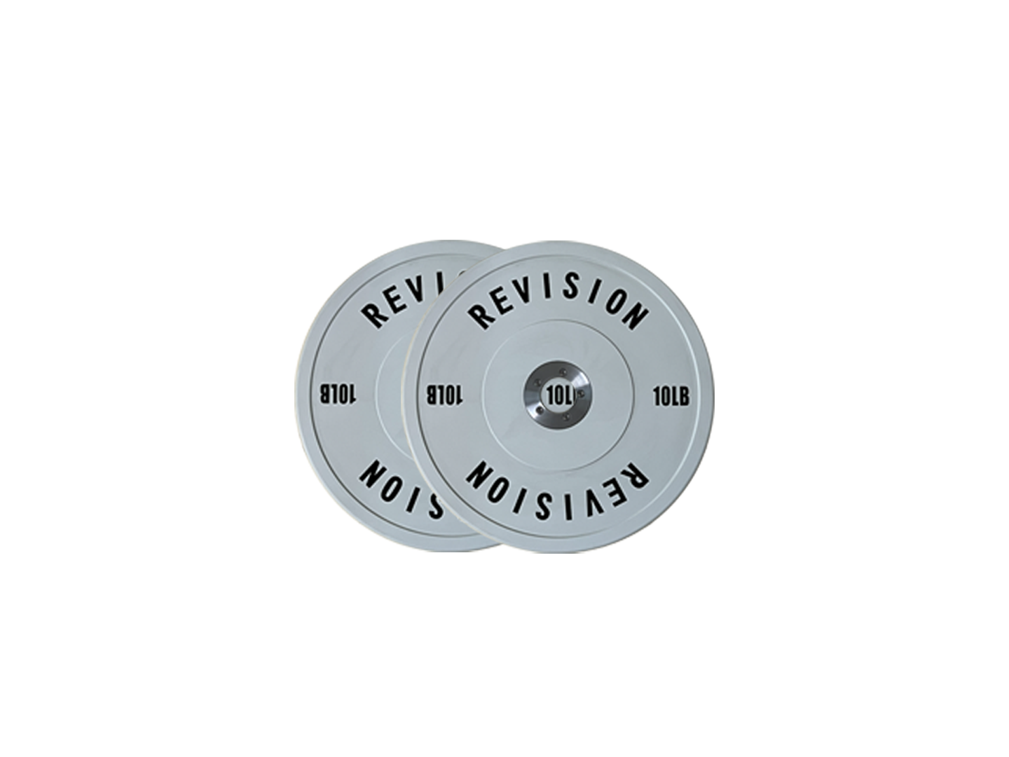 Revision Barbells 10LB Competition White Color Bumper Plates Weights