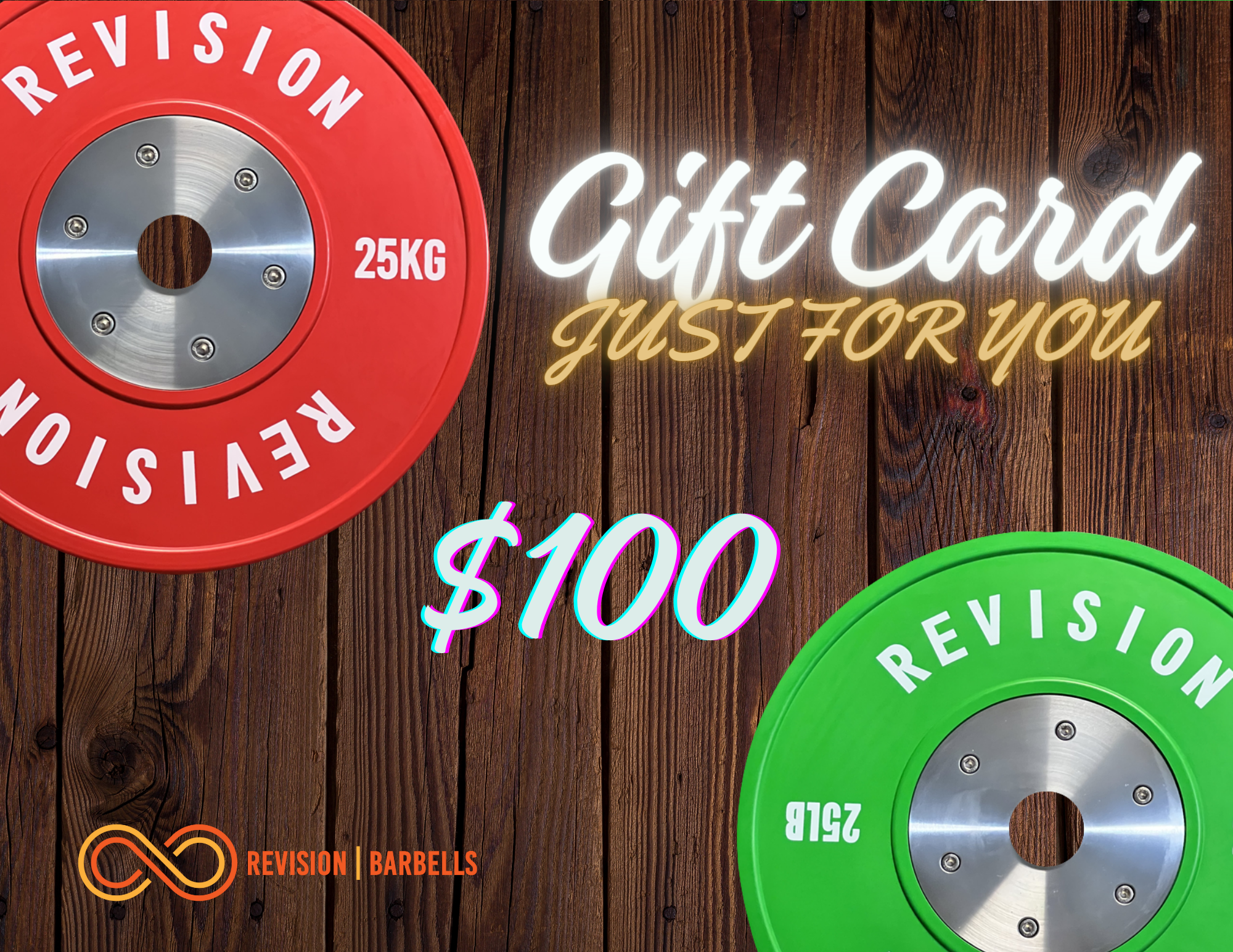 Revision Barbells $100 Gift Card