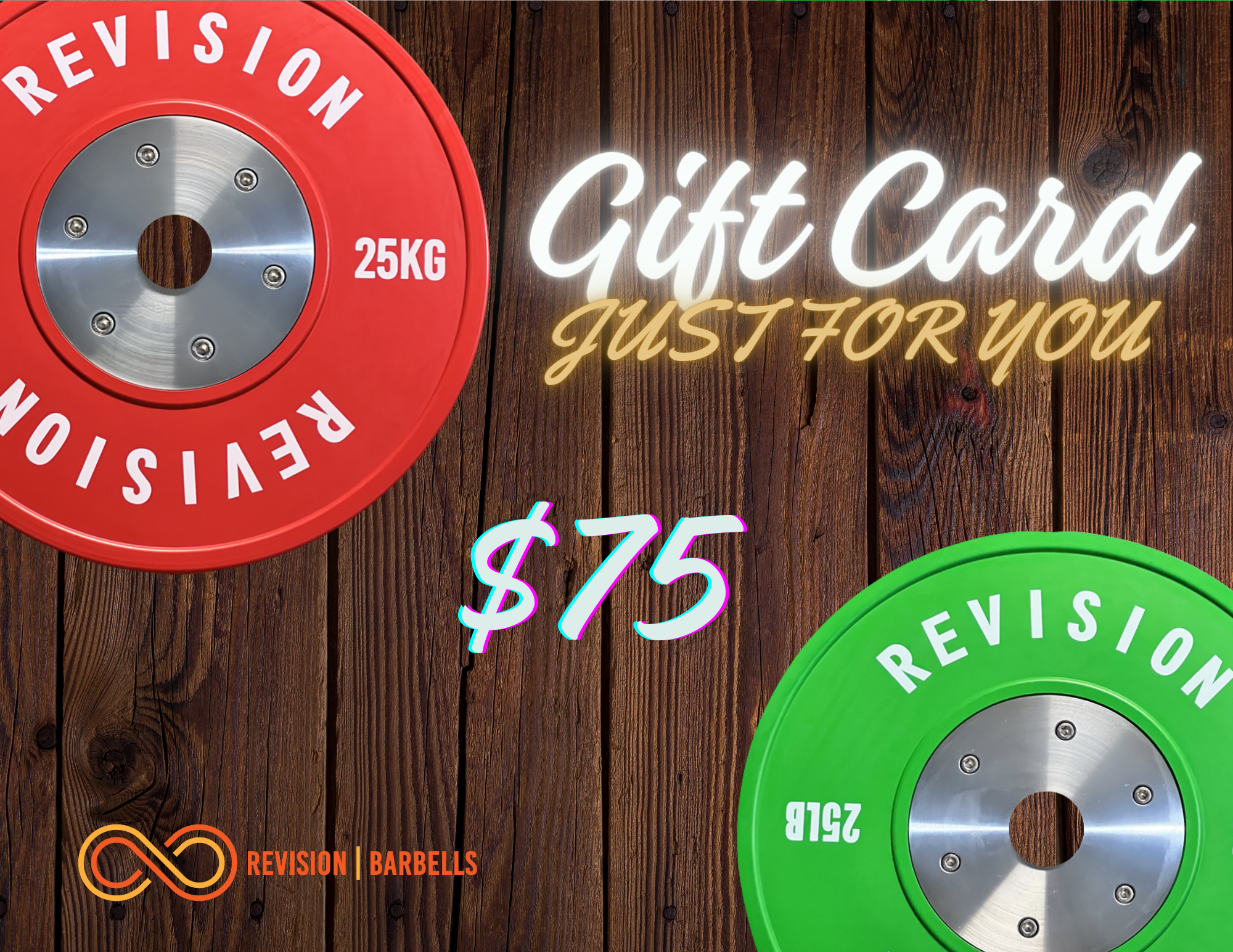 Revision Barbells $75 Gift Card