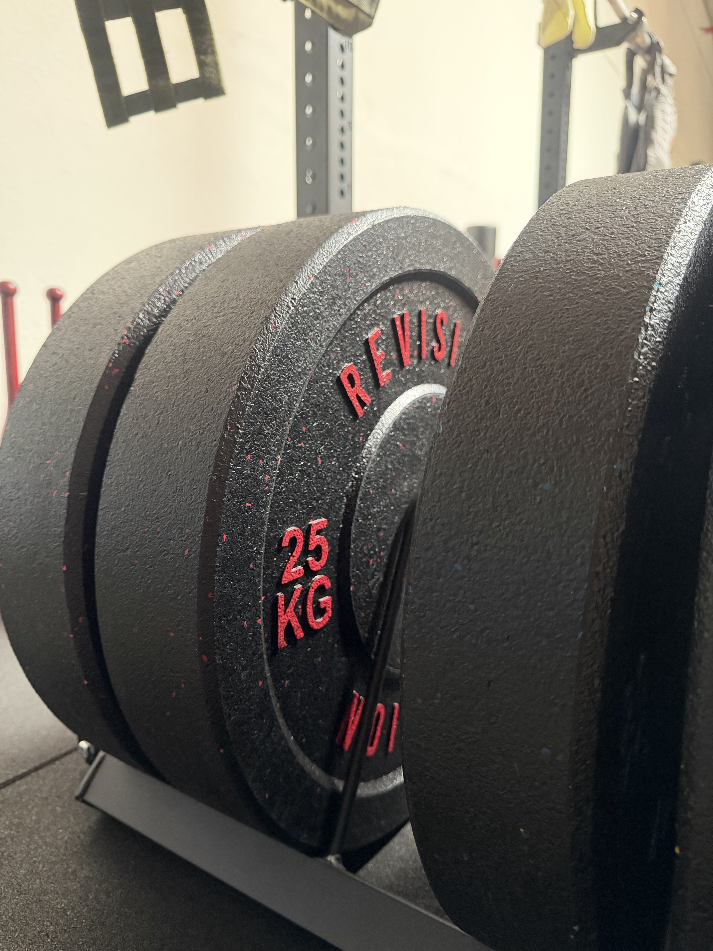 Revision Barbells Color Rubber Crumb Training 150KG Olympic Bumper Plates Set