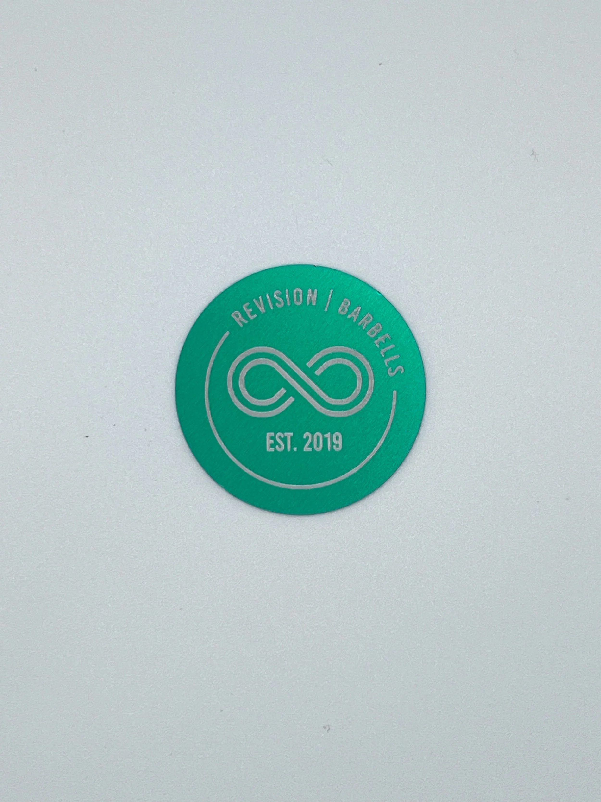 Revision Custom Light Green Barbell End Caps