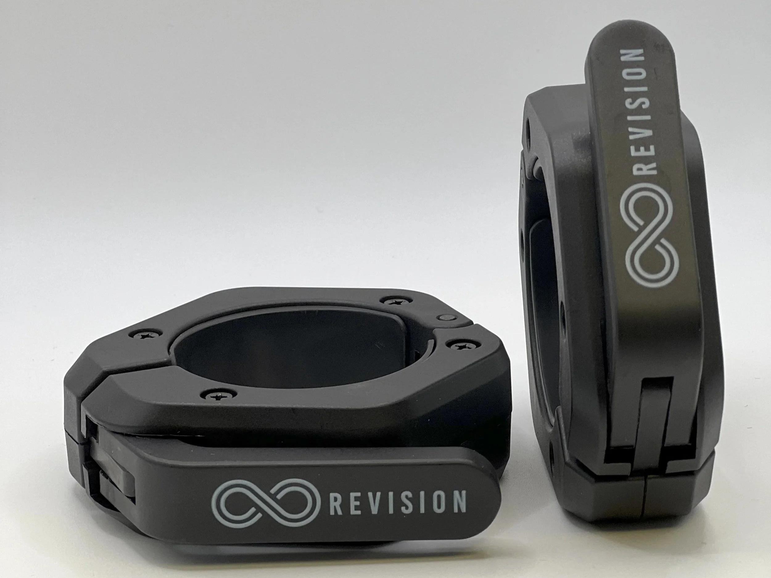 Revision magnetic black barbell collars clips pair
