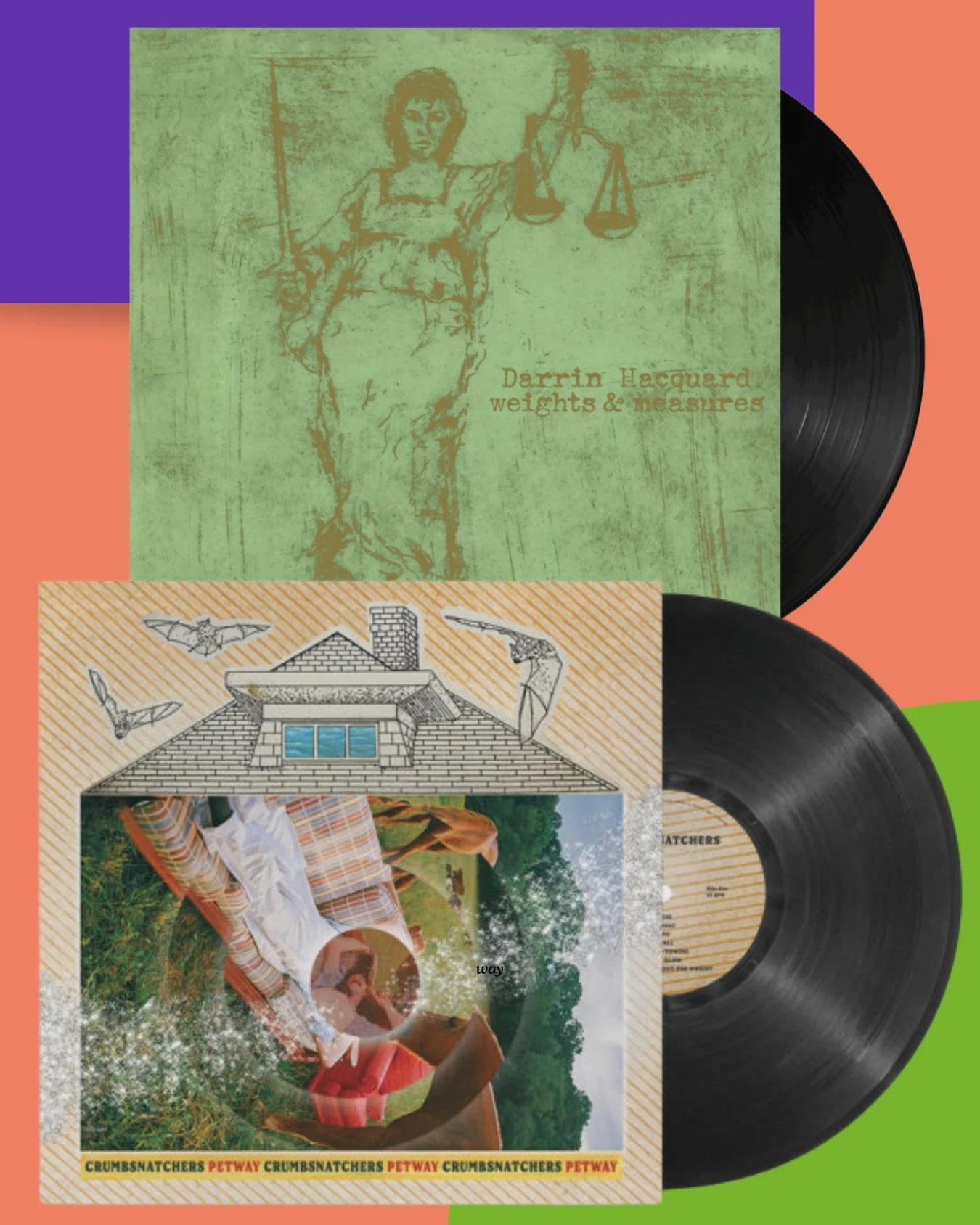 BANDCAMP FRIDAY! + VINYL SALE = NO BRAINER. Link in bio! Our vinyl releases are on sale through the weekend. Includes: Petway from @crumbsnatchersband &amp; Weights &amp; Measures from @darrin.hacquard