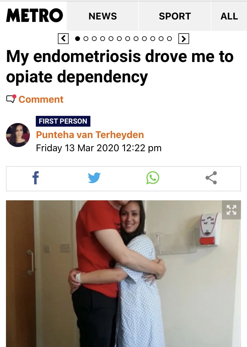 Endometriosis and opiate dependency