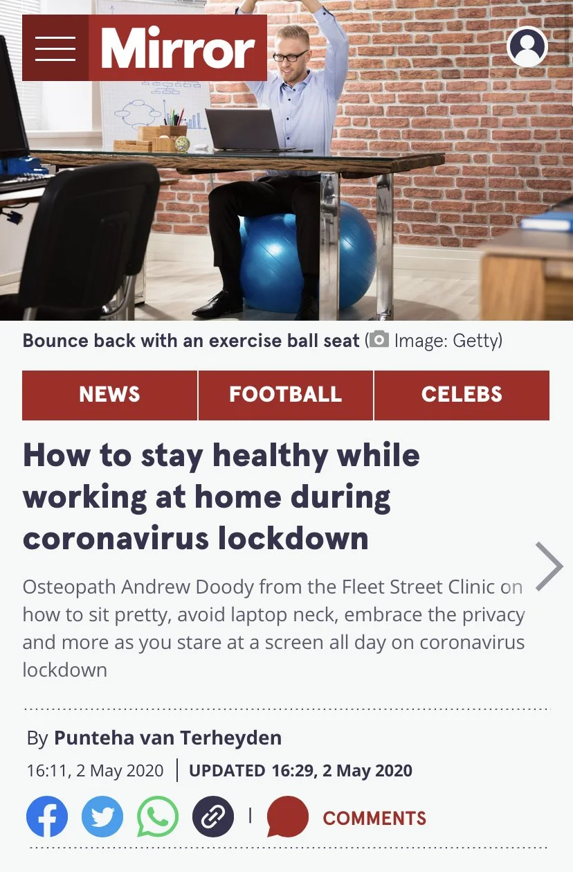 Staying healthy when working from home