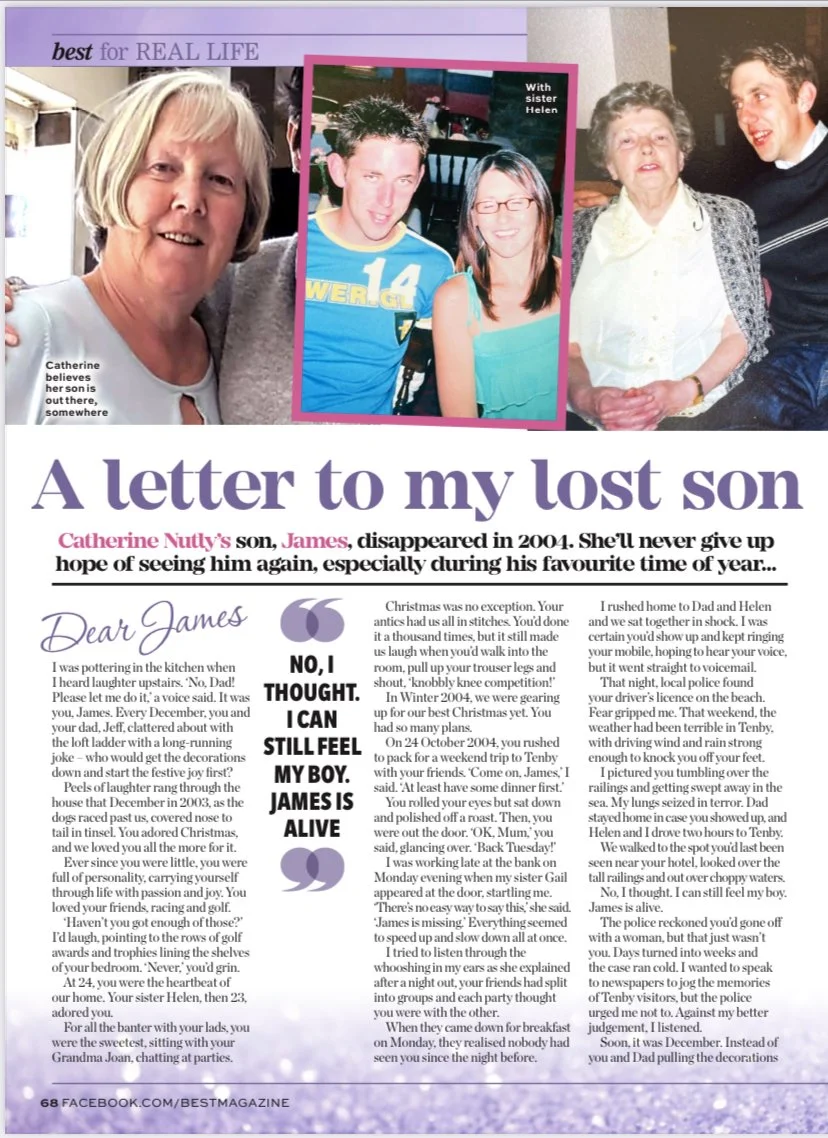 Letter to missing son