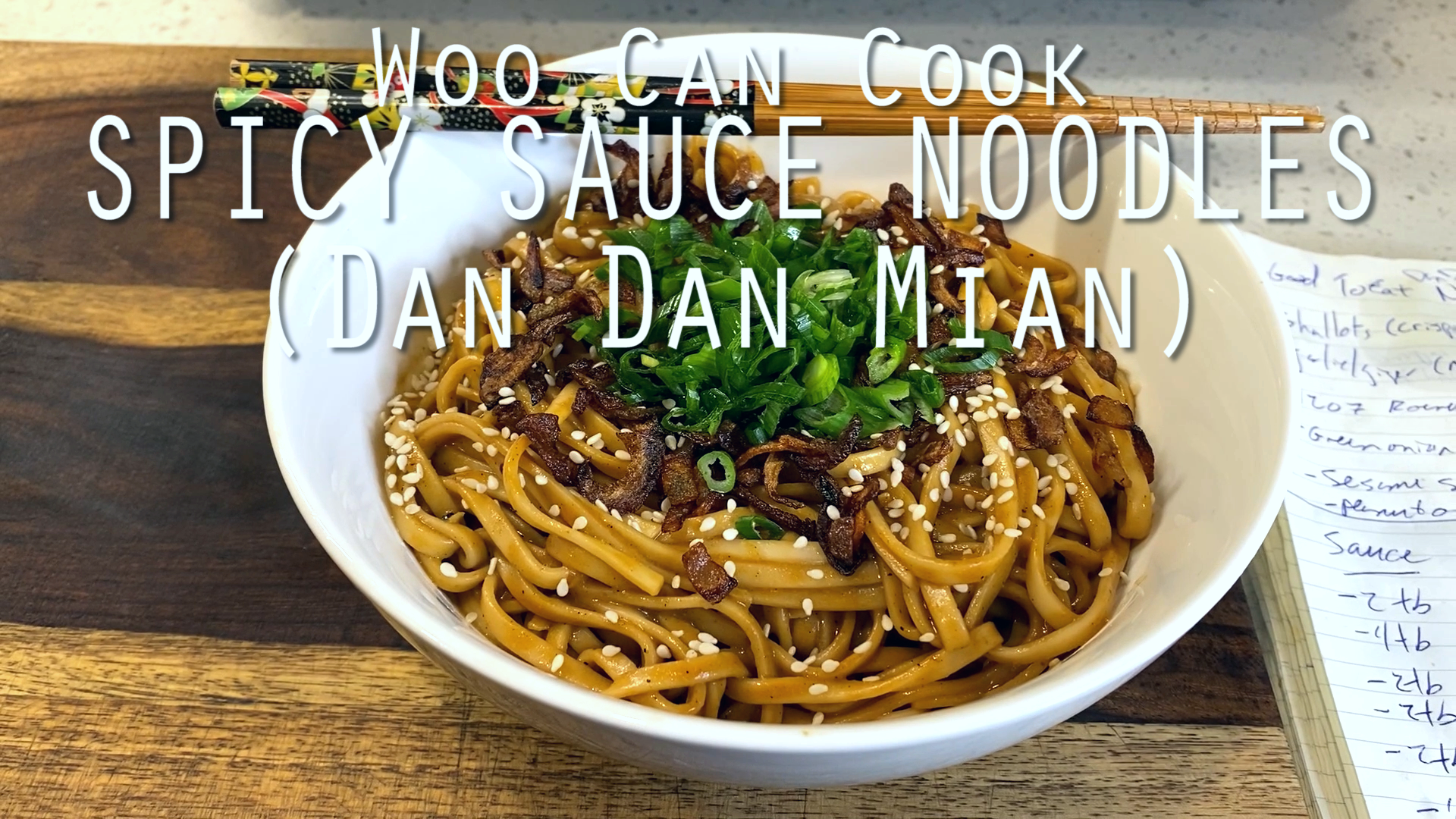 Woo Can Cook | Spicy Sauce Noodles (Good To Eat Oakland)