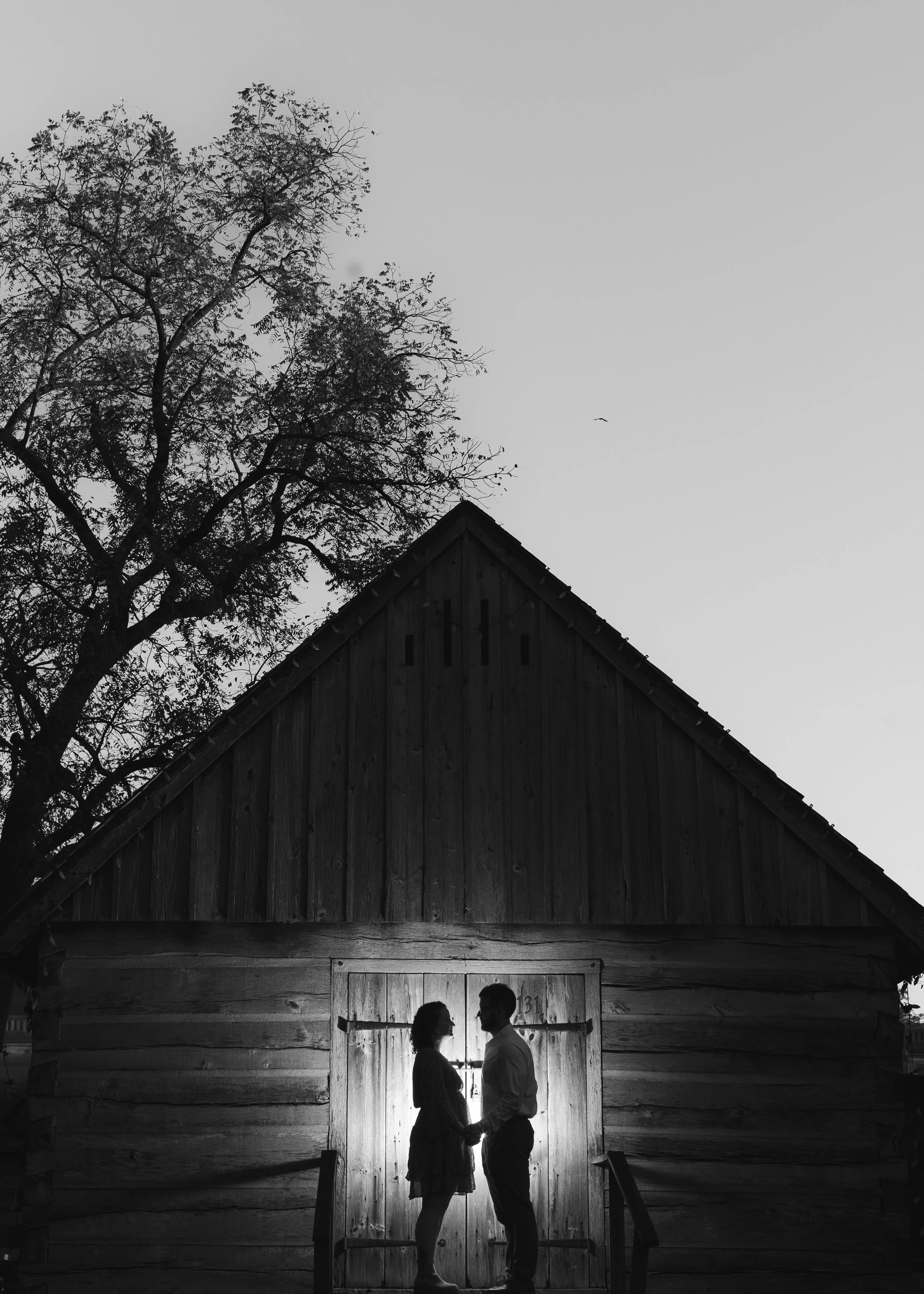 Newlywed couple embracing at a scenic outdoor elopement site in Bethlehem Pennsylvania