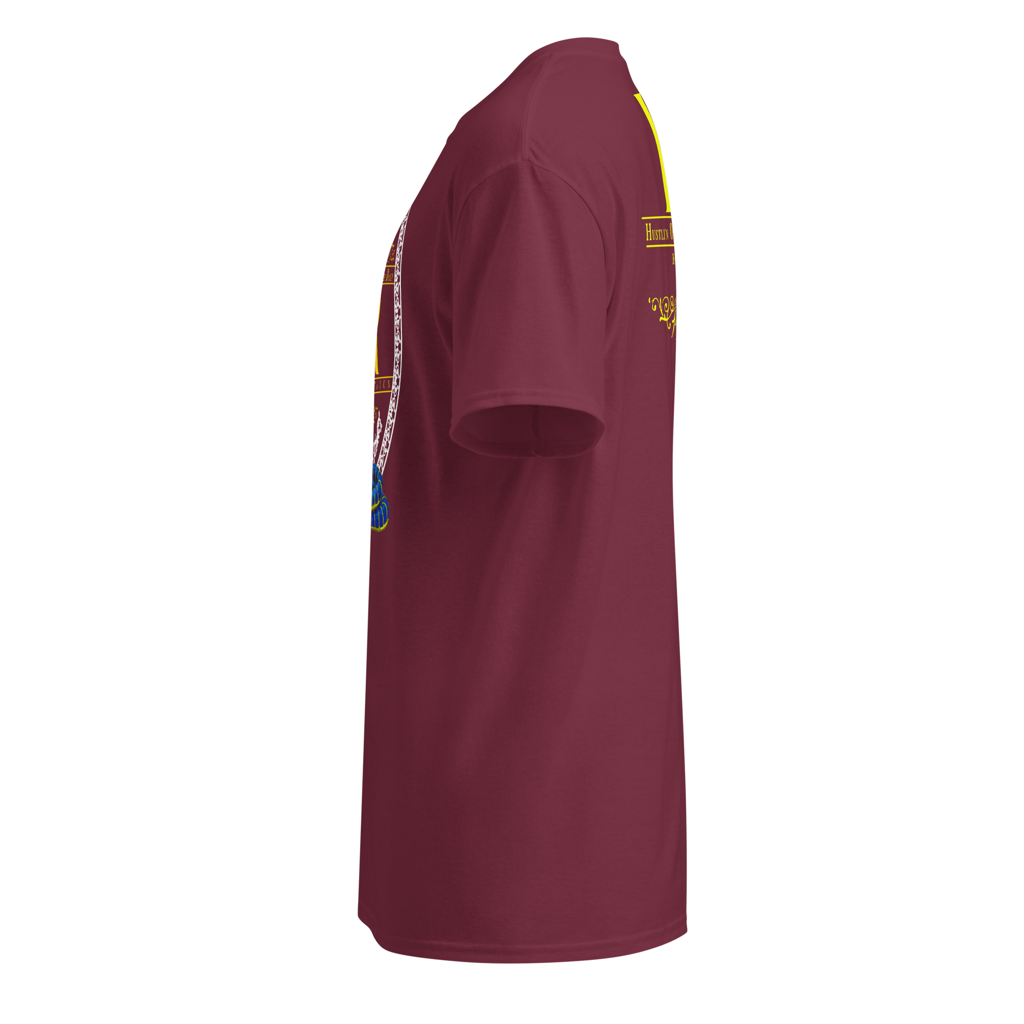 unisex-sports-tee-maroon-left-681d1448c67a8.png