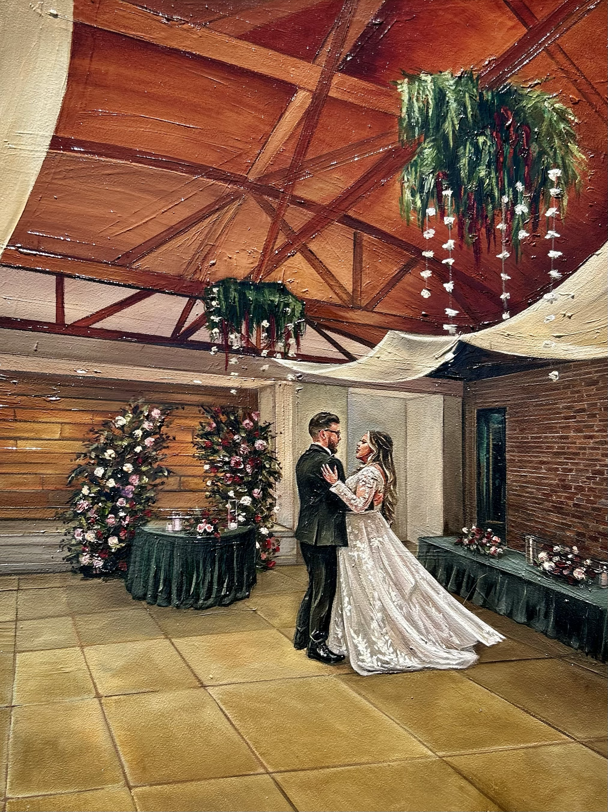 Anaheim Ballroom Wedding Live Wedding Painting Orange County Southern California 