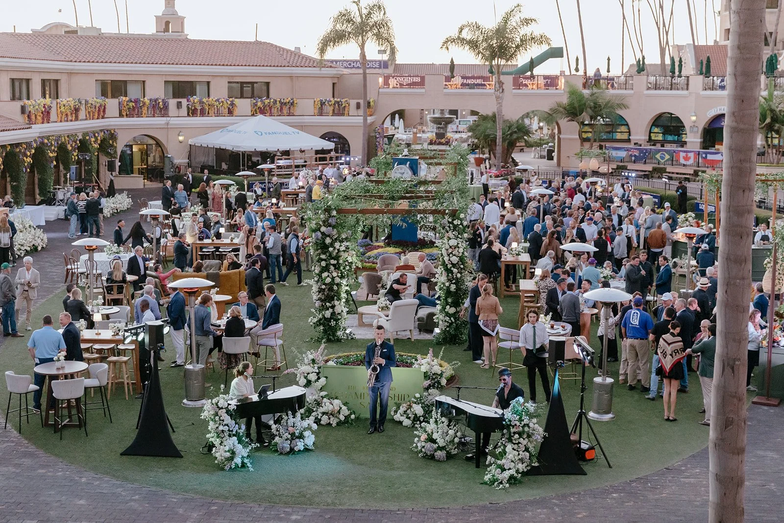 Live painting at the Keeneland Sales Breeders Cup Championship Sale at Del Mar Race Track in San Diego California