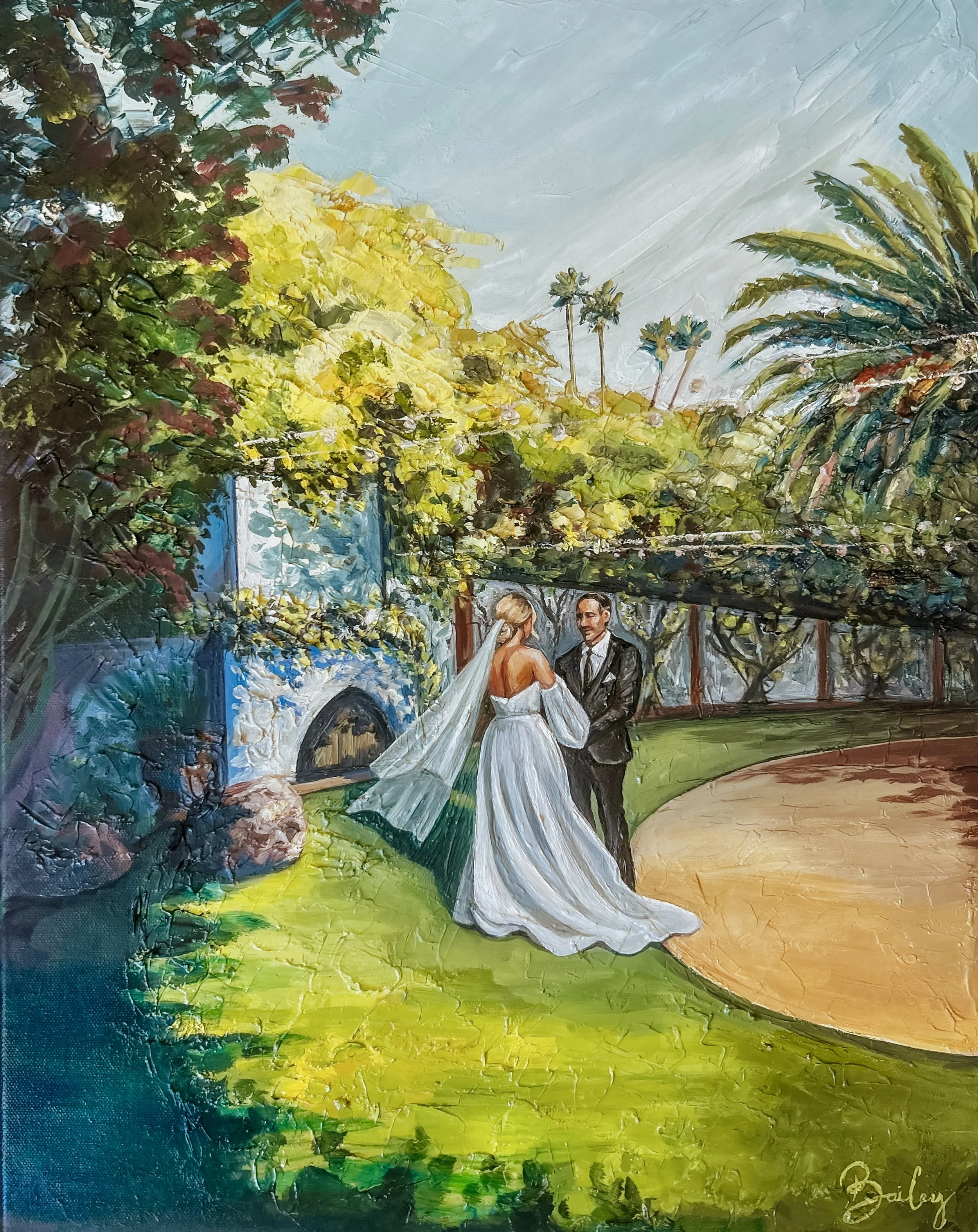 San Clemente Coastal Live Wedding Painting Orange County Southern California 