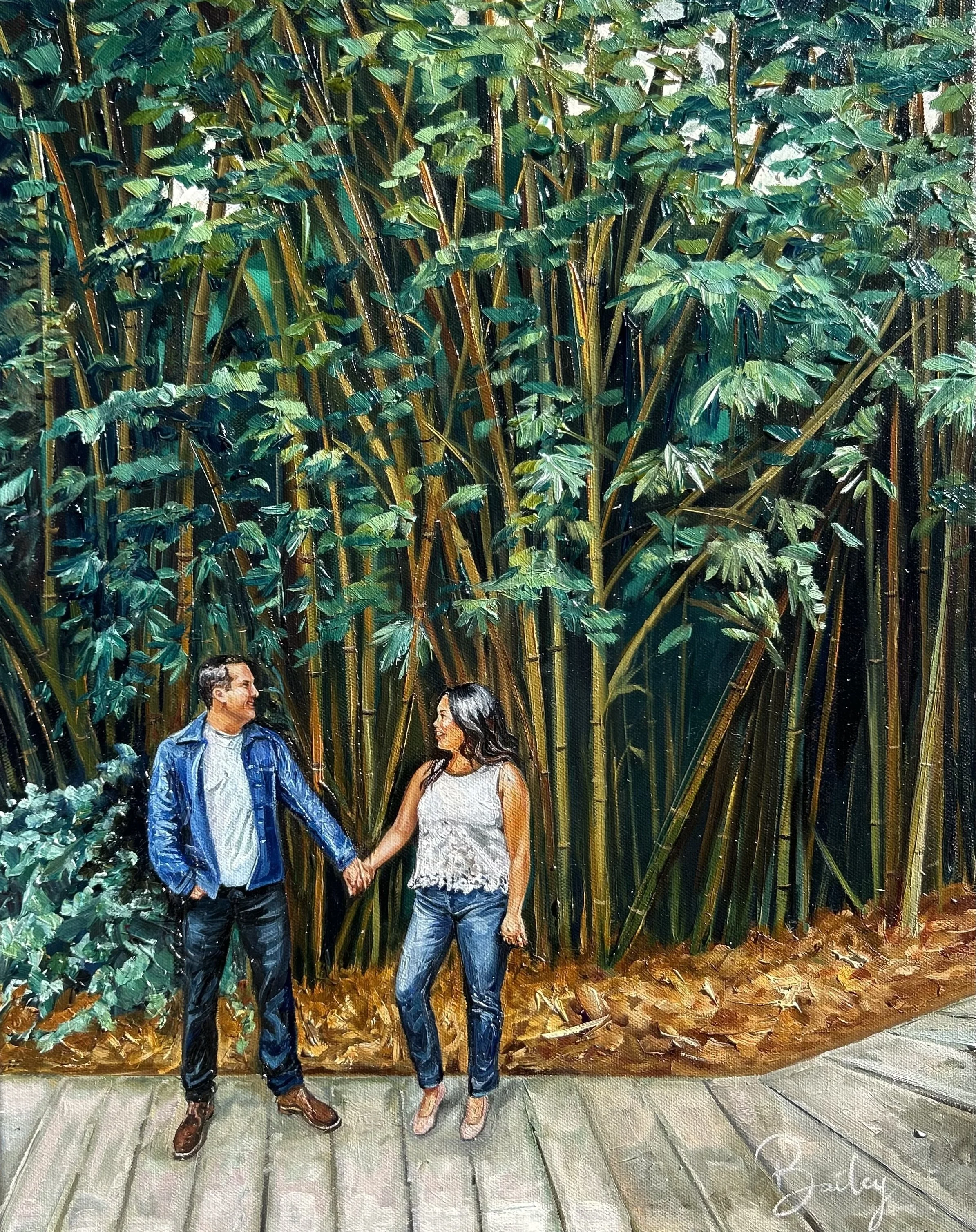 Japan Bamboo Live Wedding Painting Southern California
